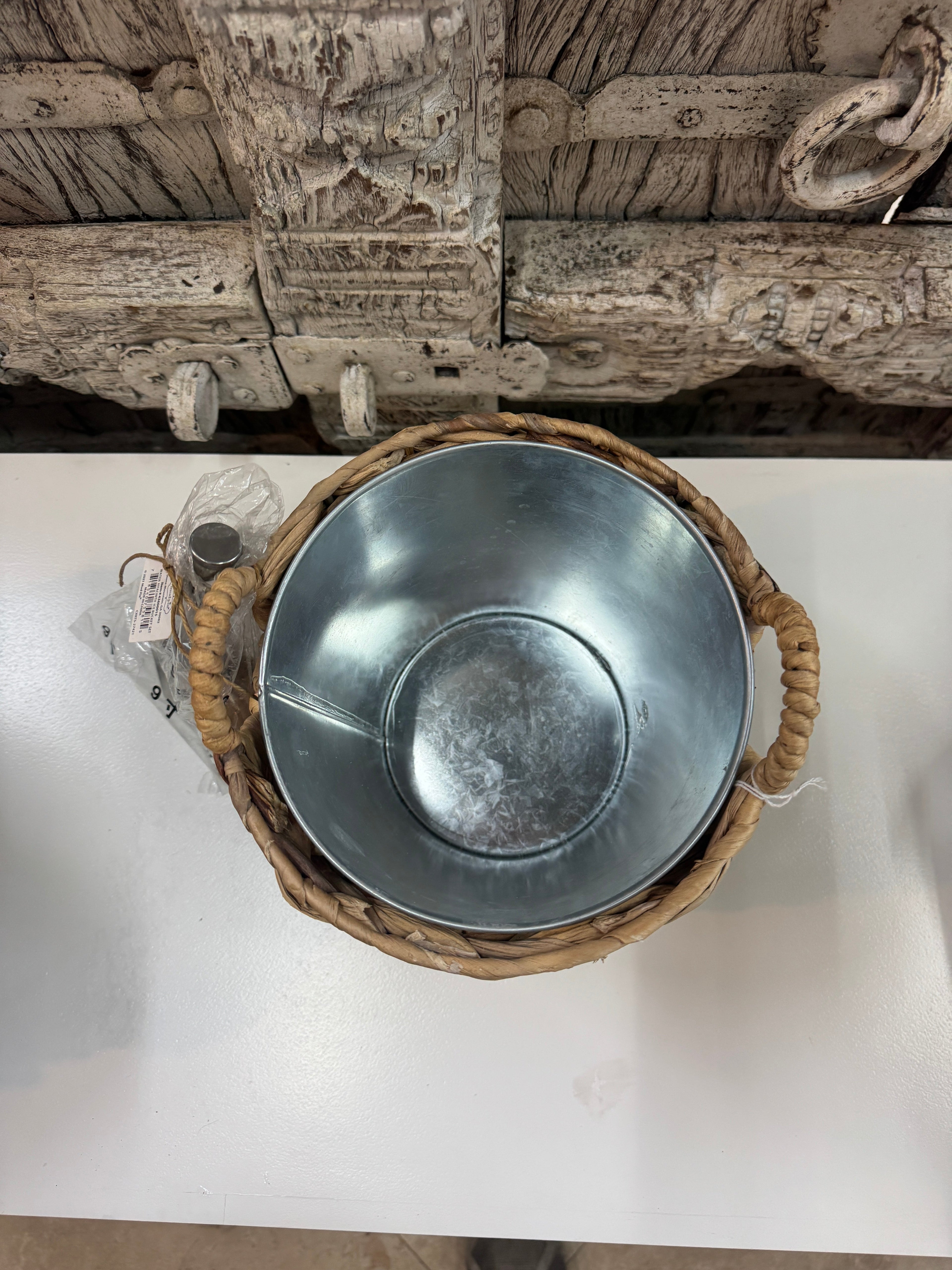 Wicker Ice Bucket The Broward Design Center