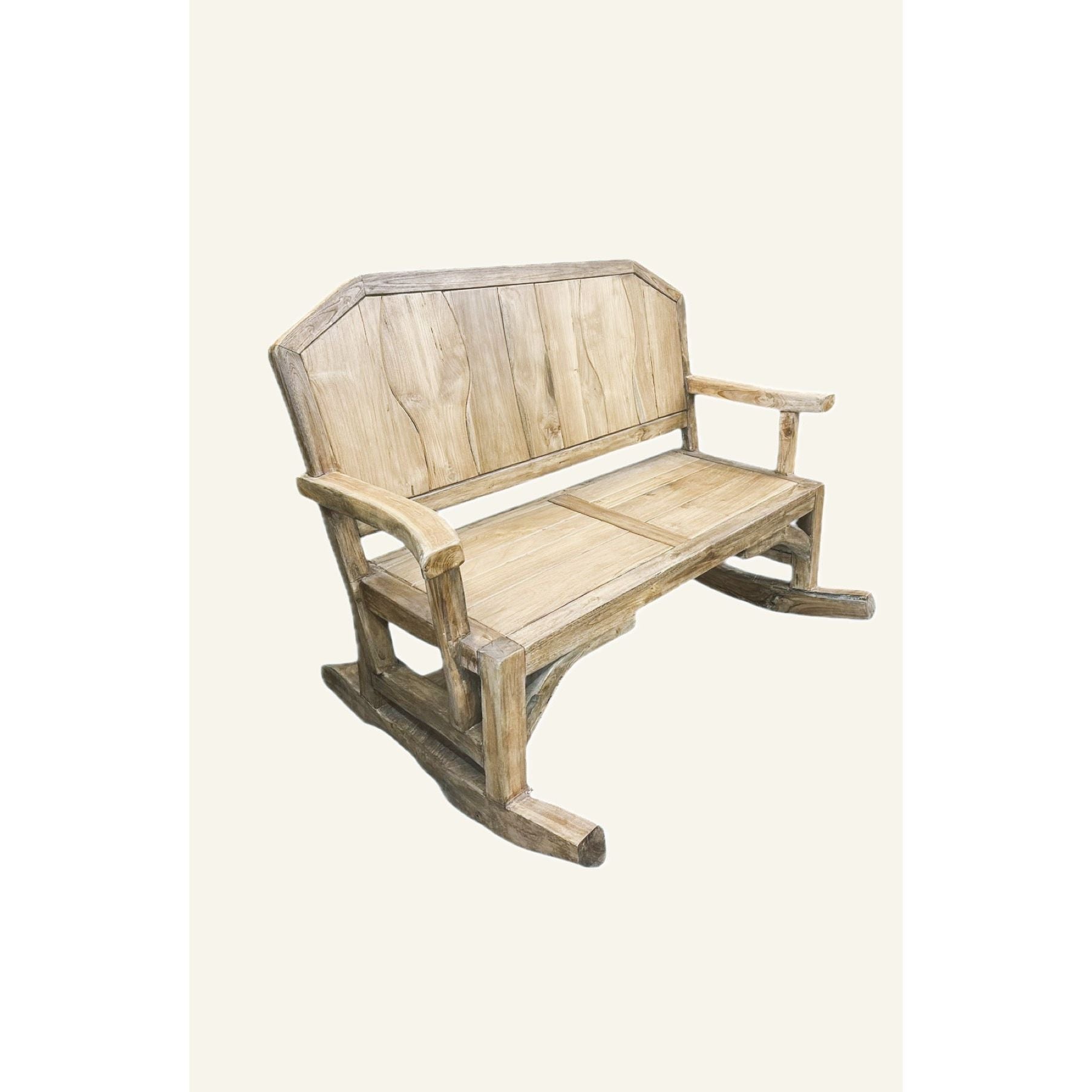 Teak Rocking Bench The Broward Design Center