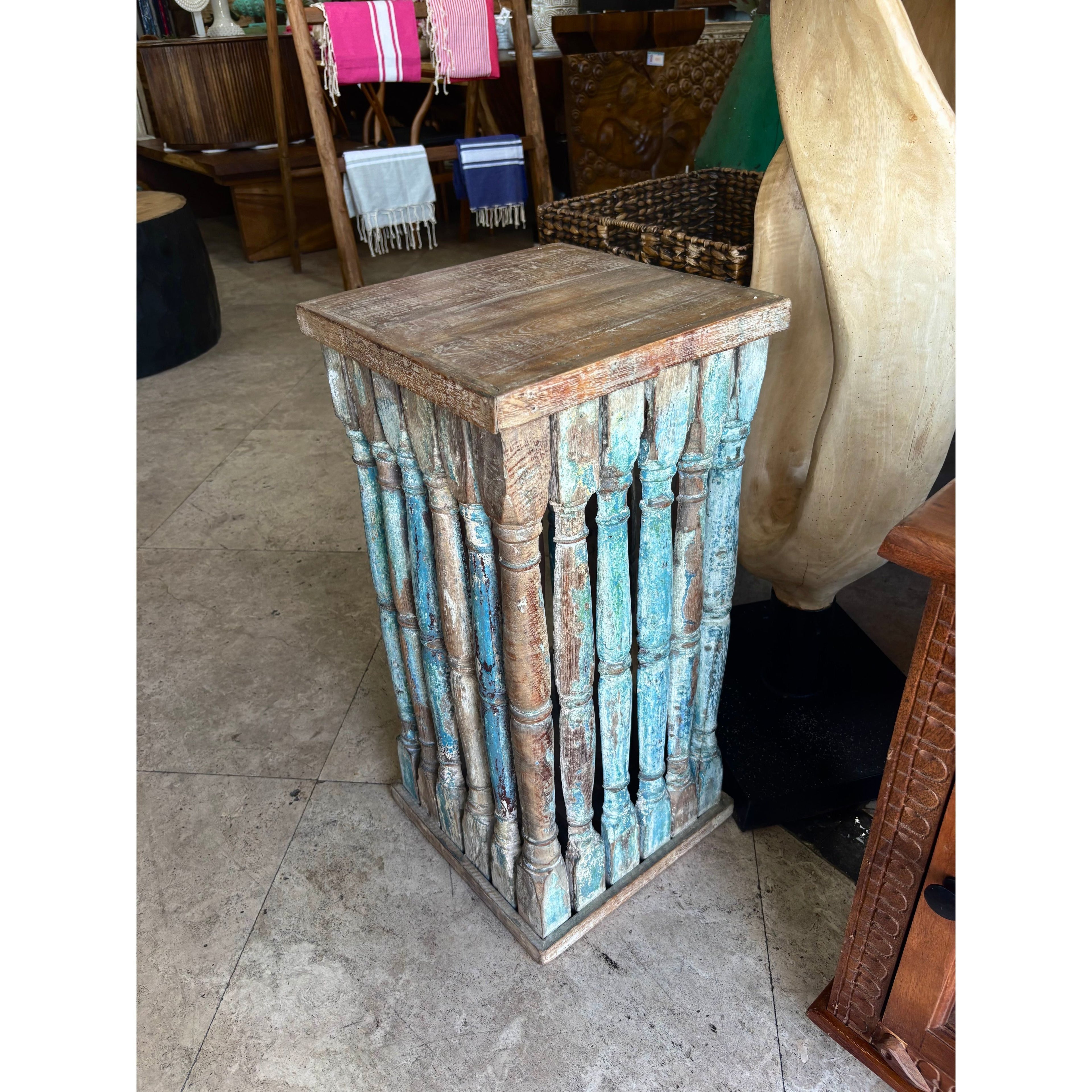 W/D Stool - 13 x 13 x 28 in India Sourcing