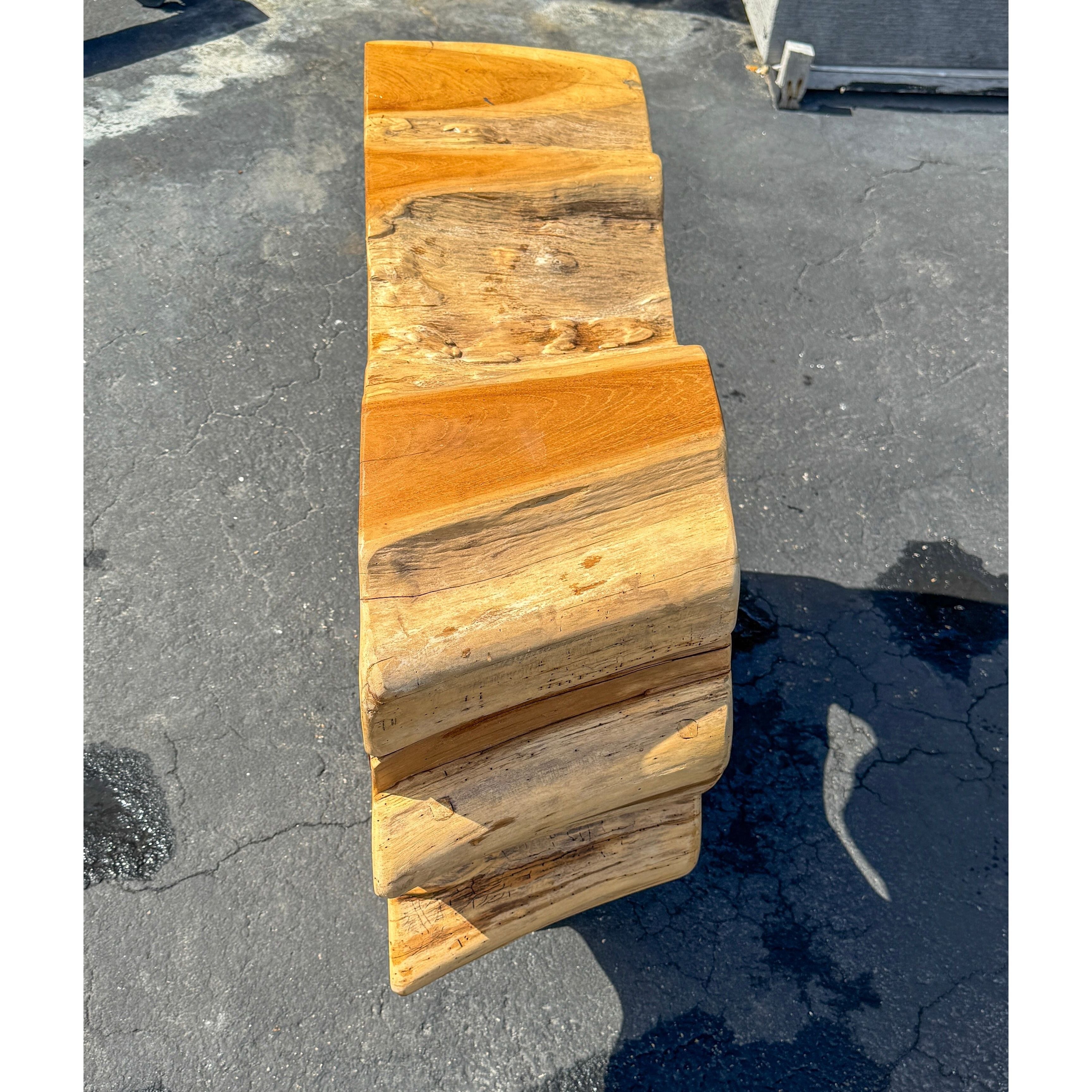 Organic Teak Erosion Console (B) Broward Design Center