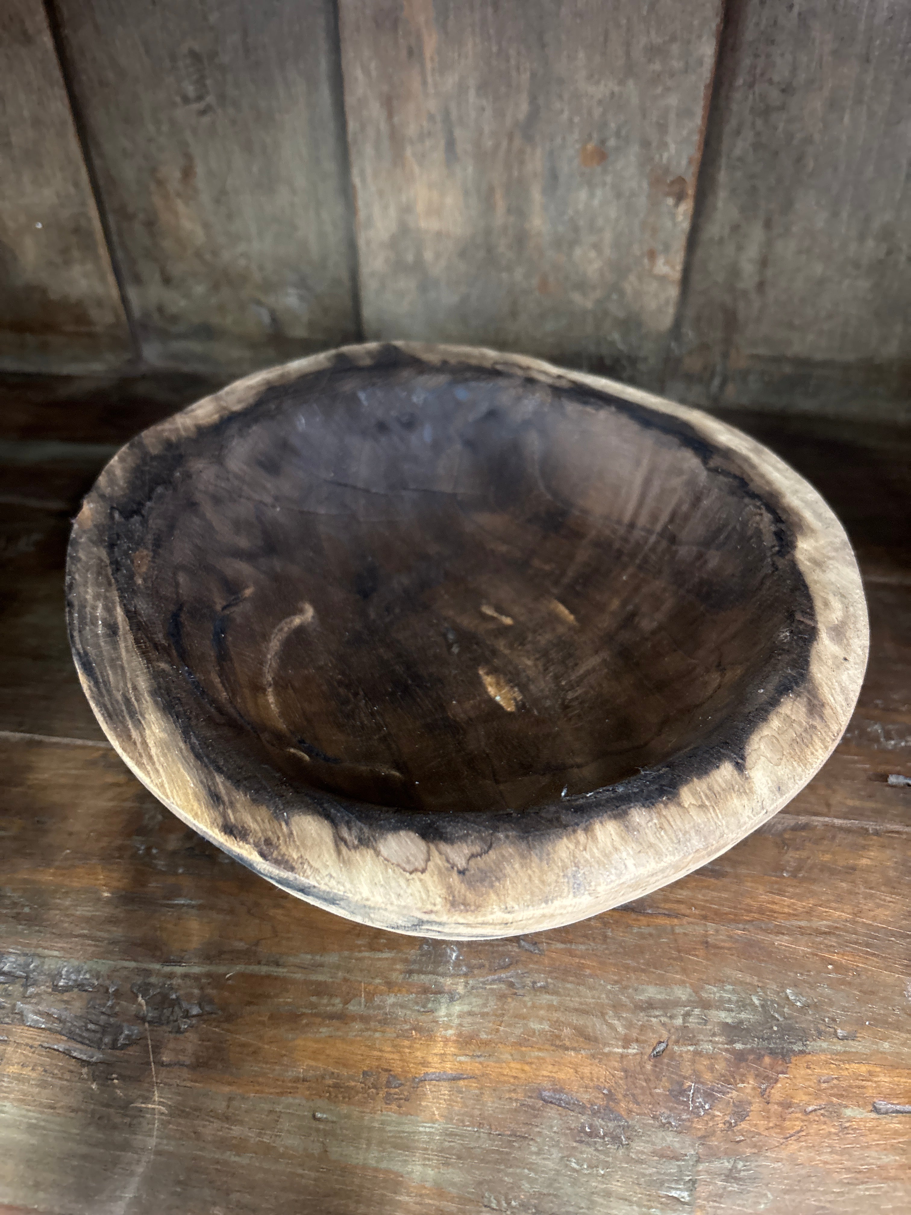 Wood Bowl With Glass The Broward Design Center