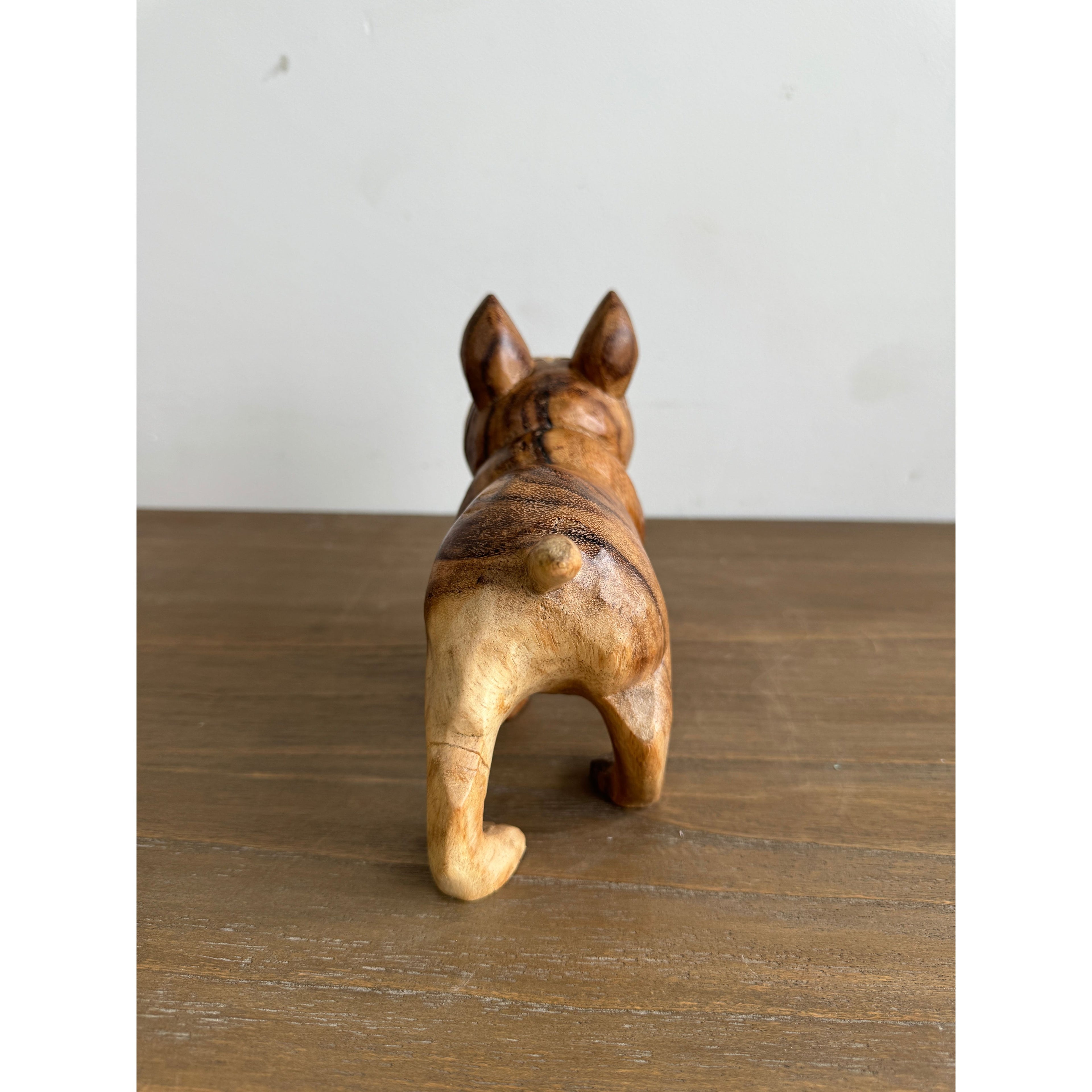 Hand Carved BullDog (Small) Broward Design Center