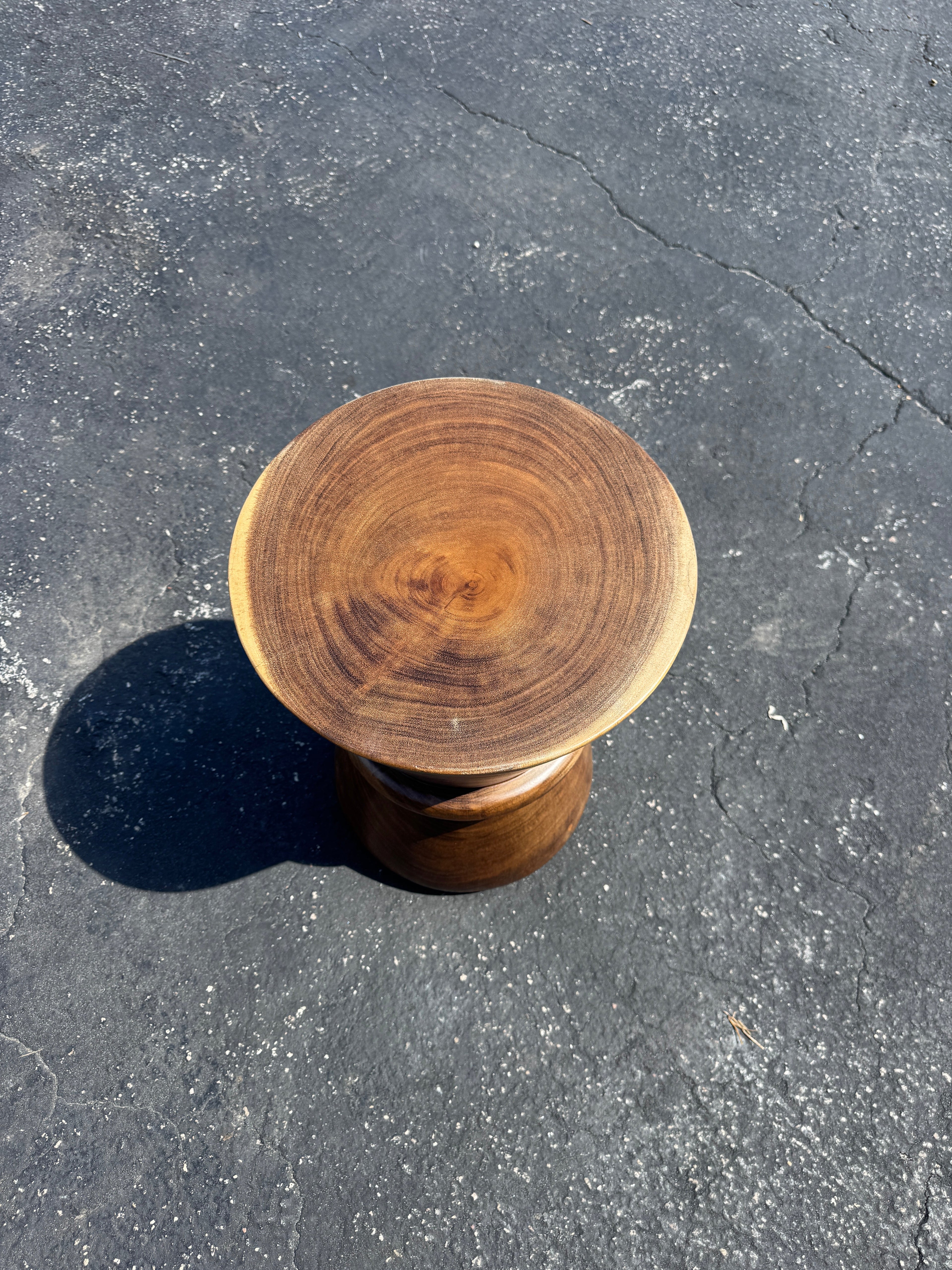 Suar Side Table 18”H x 13.5”R The Broward Design Center