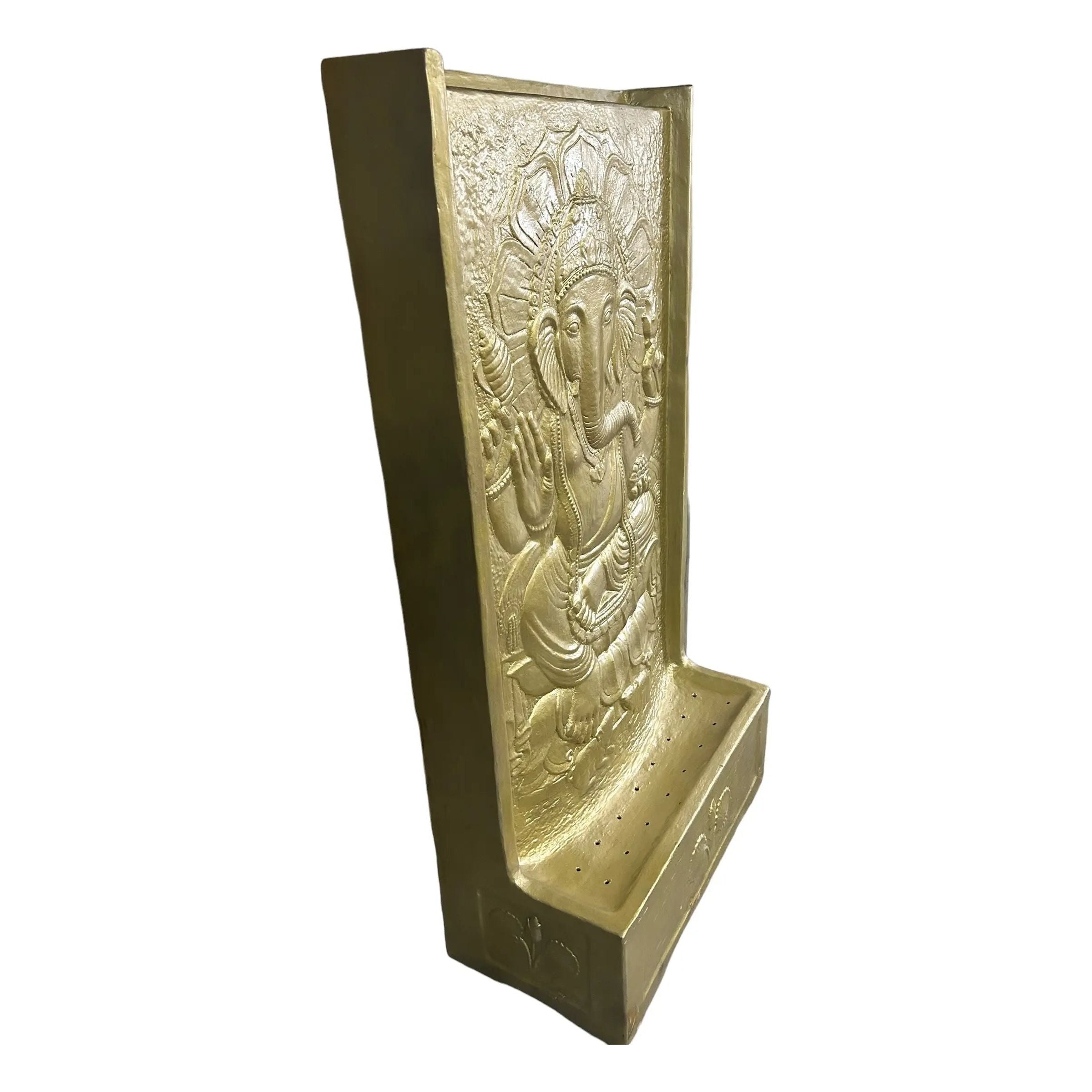 Gold Elephant Buddha Fountain - Broward Design Center