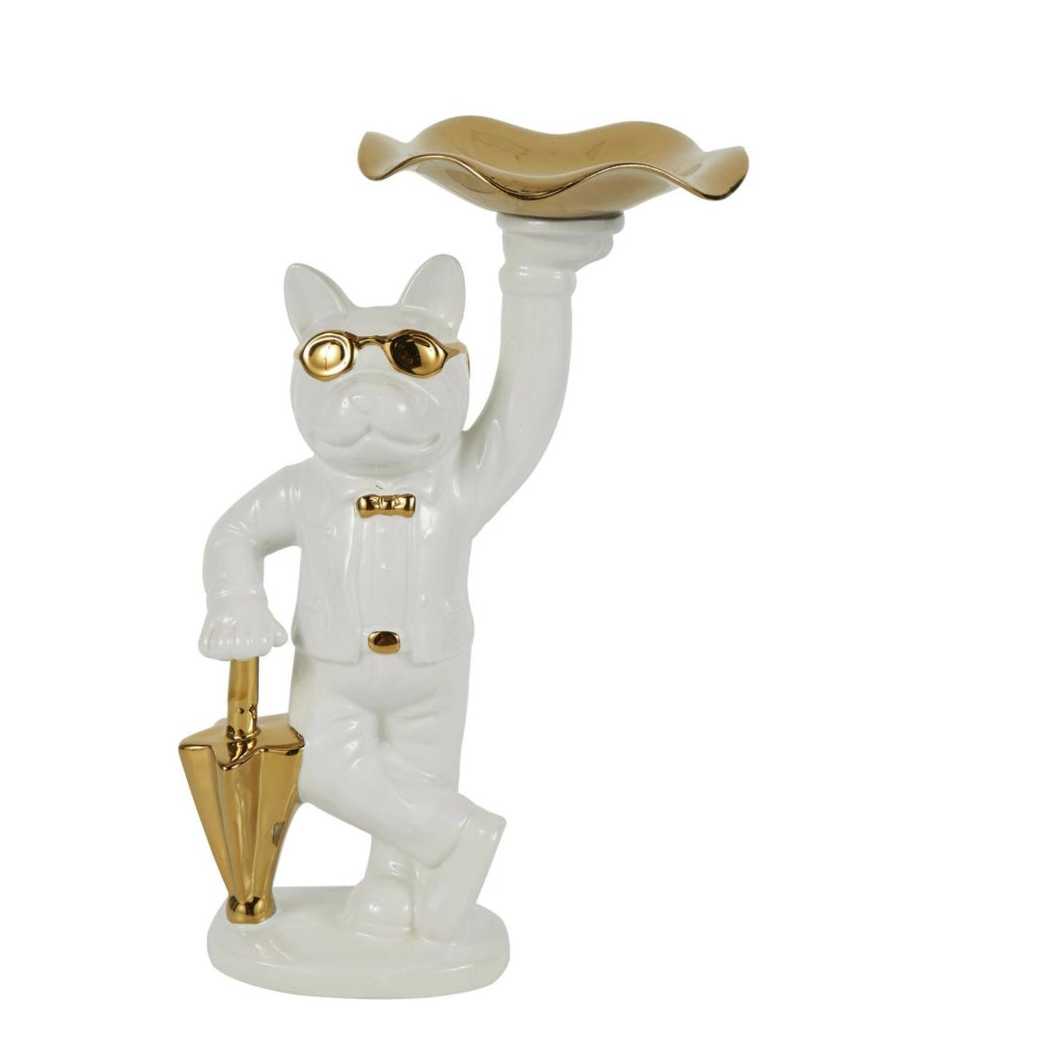 Ceramic Bulldog Decorative Sculpture UMA