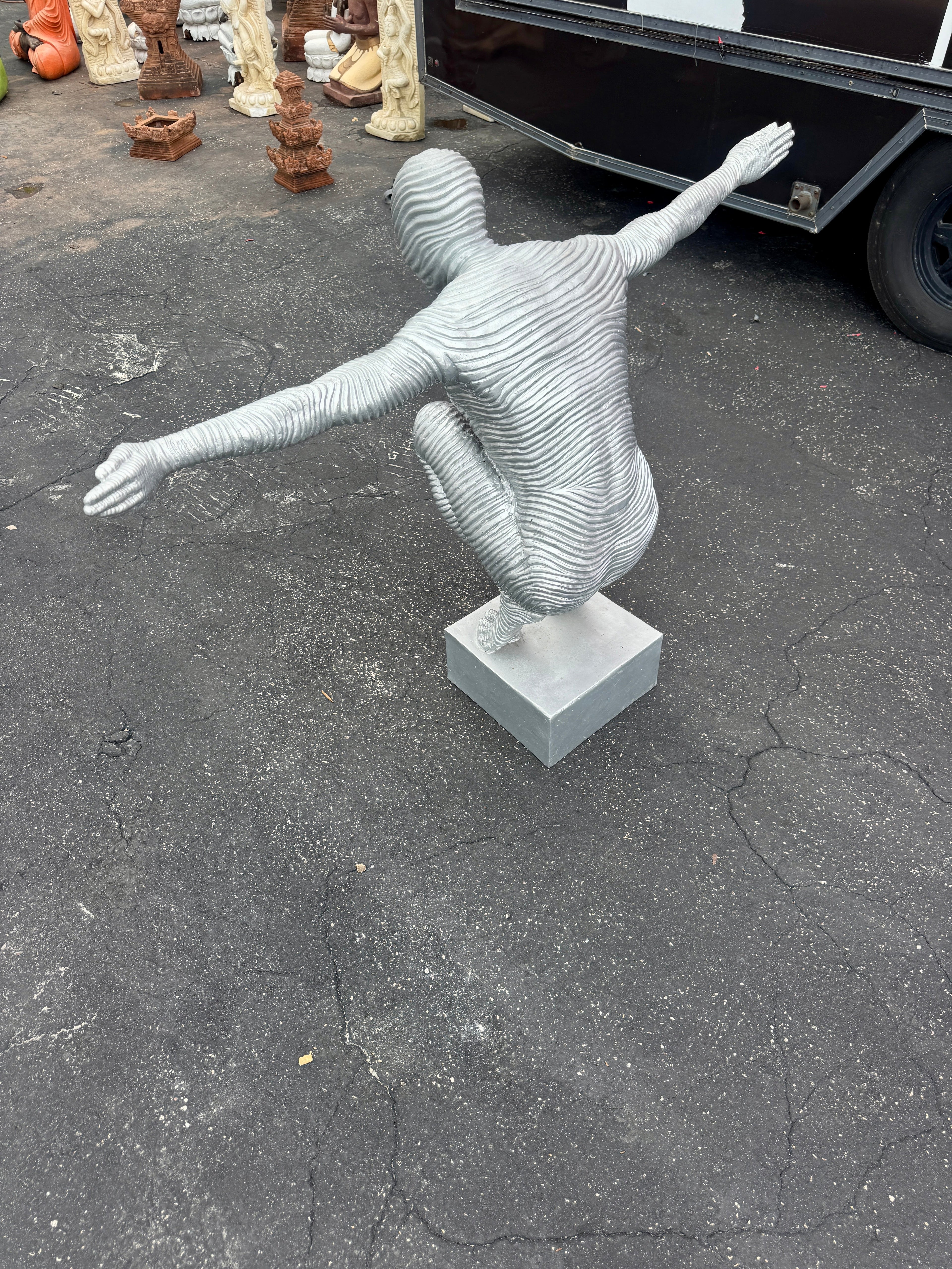 Outstretched Arms Sculpture, Aluminum, Large The Broward Design Center