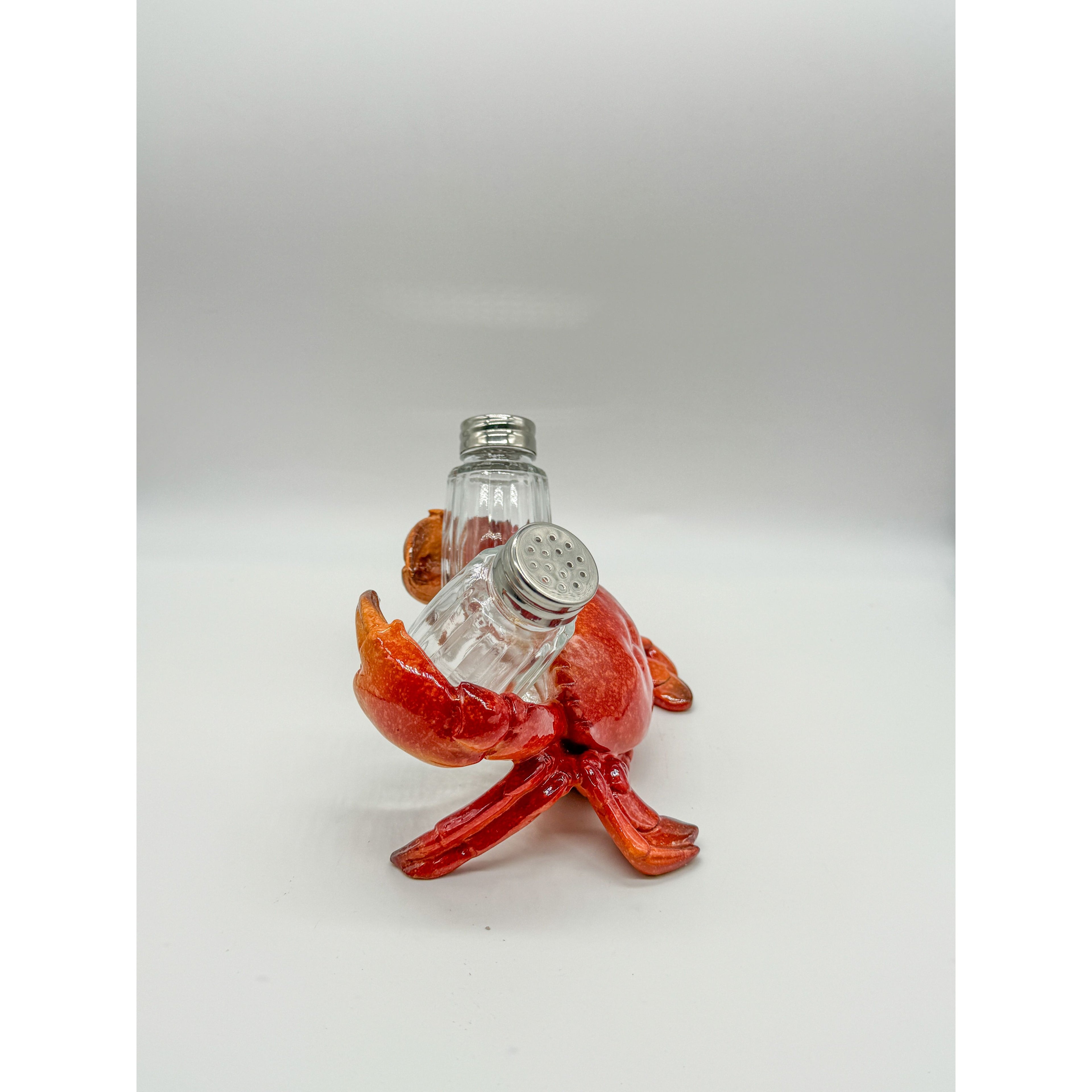 Crab Salt & Pepper Shaker (Red) Broward Design Center
