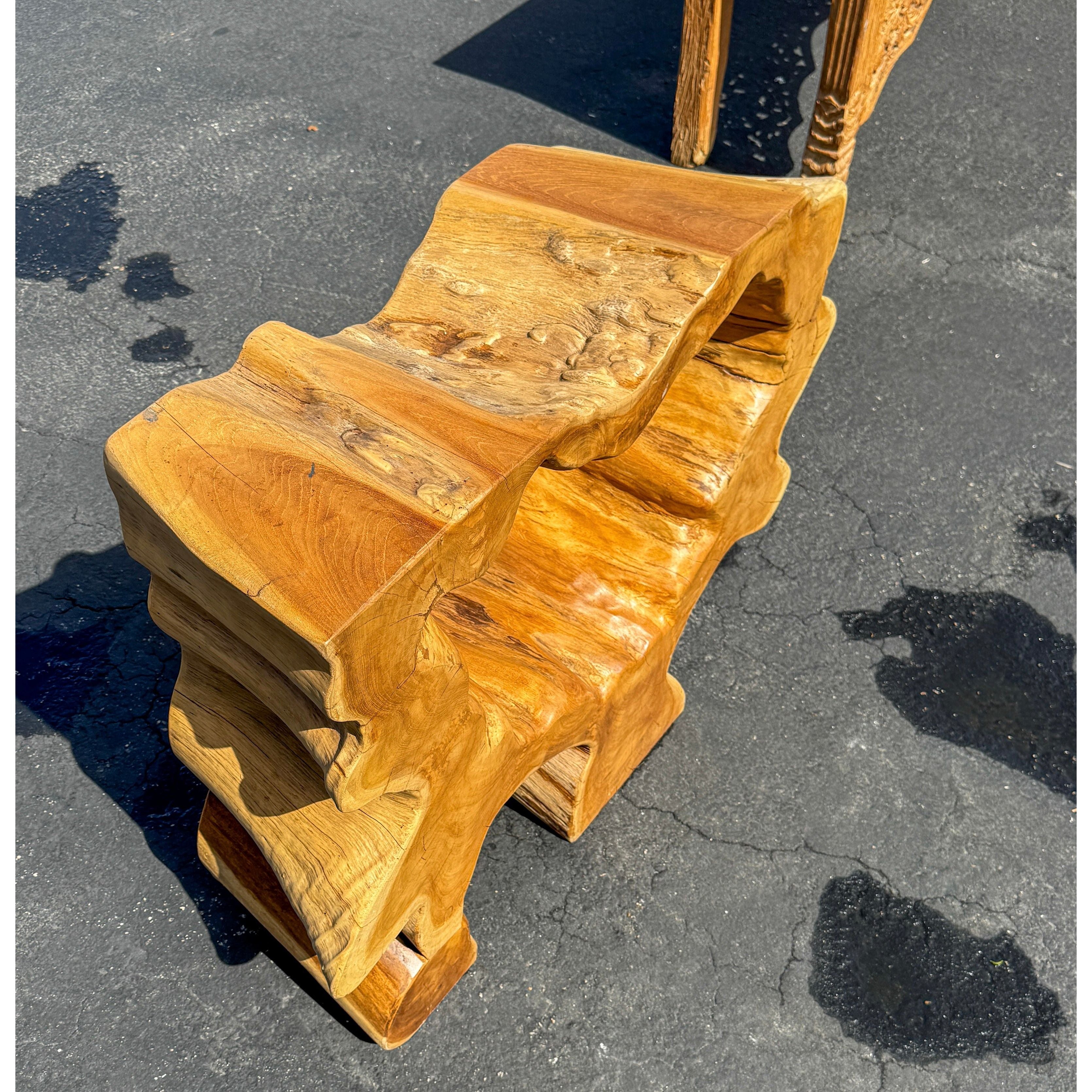 Organic Teak Erosion Console (B) Broward Design Center