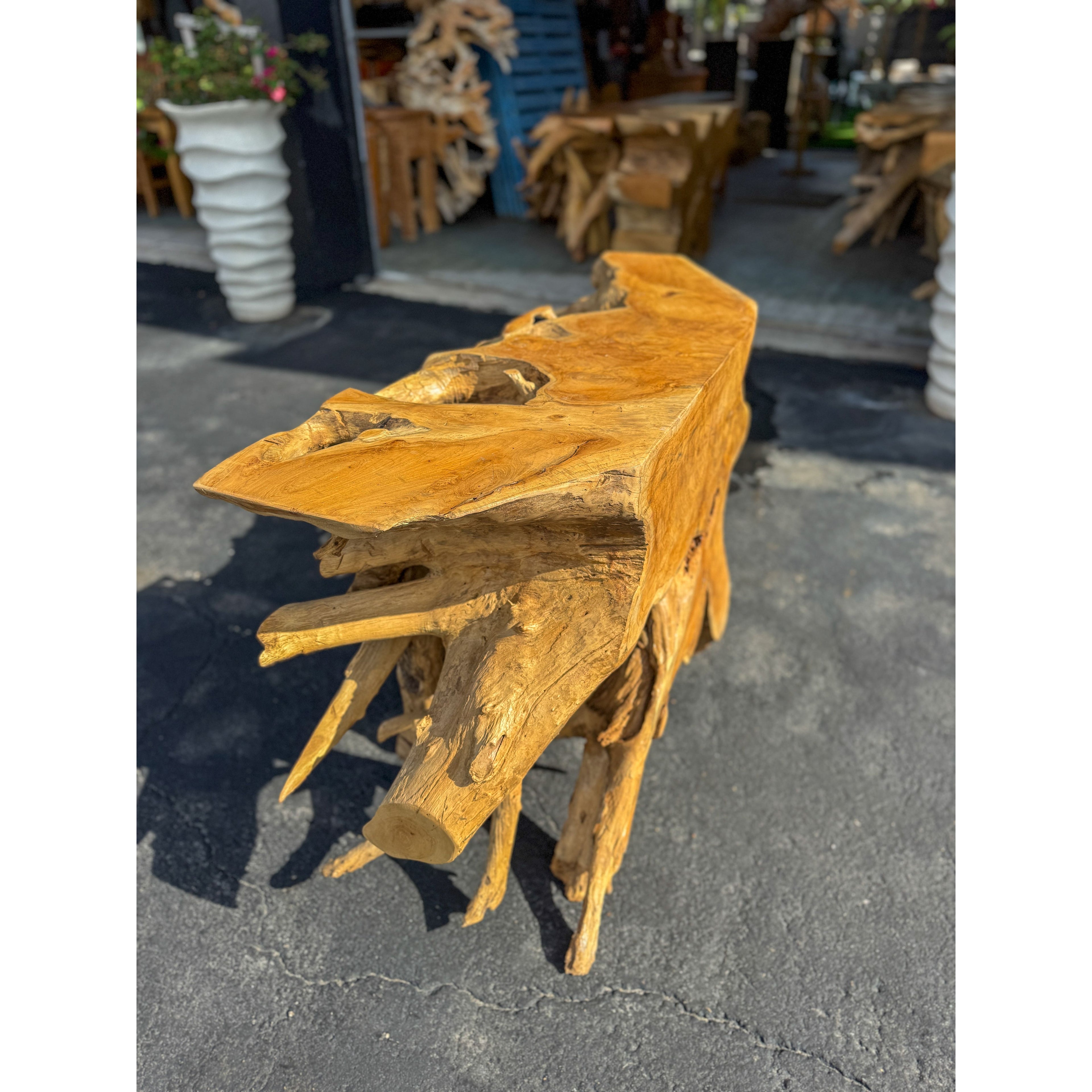 Teak Root Console (7) The Broward Design Center