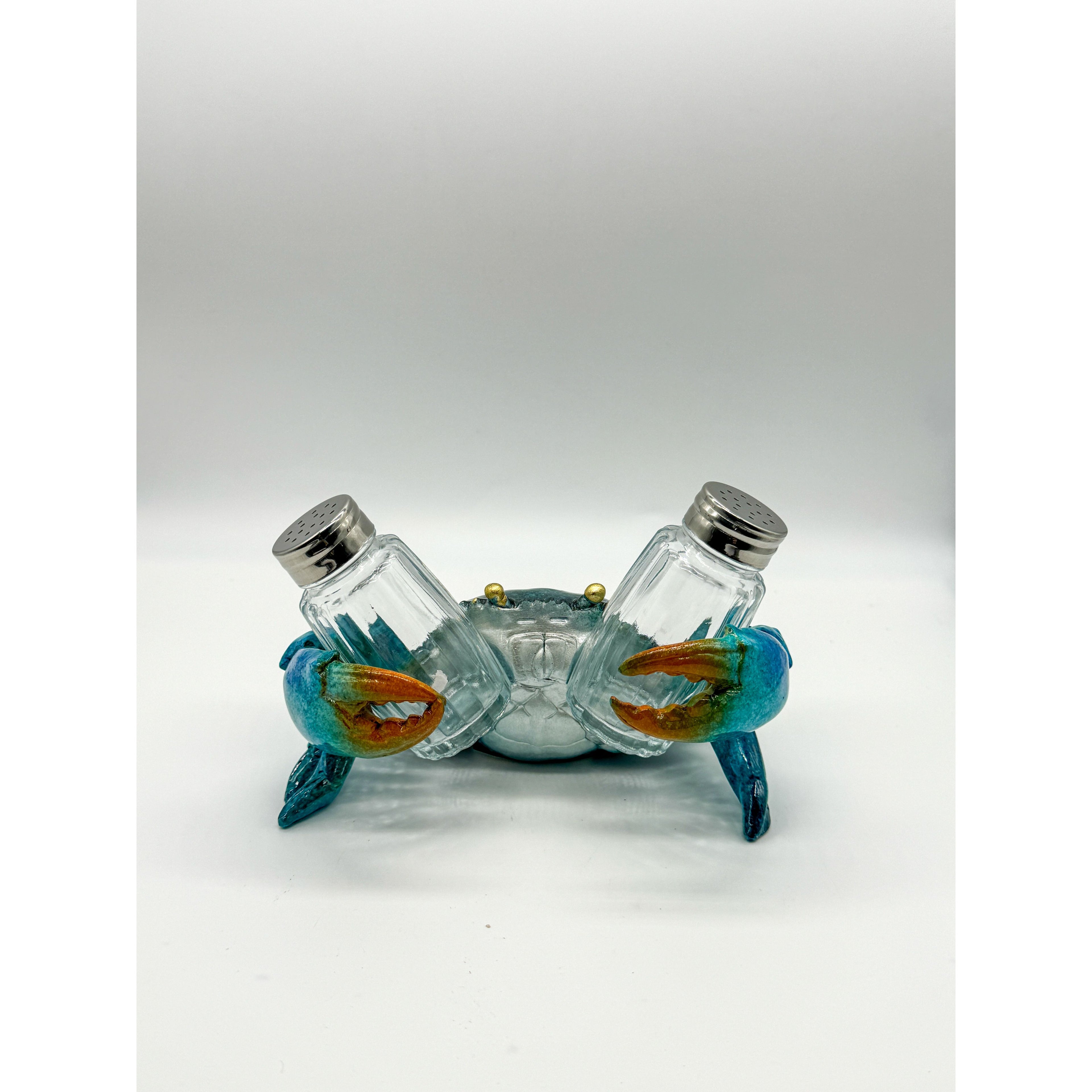 Crab Salt & Pepper Shaker (Blue) Broward Design Center