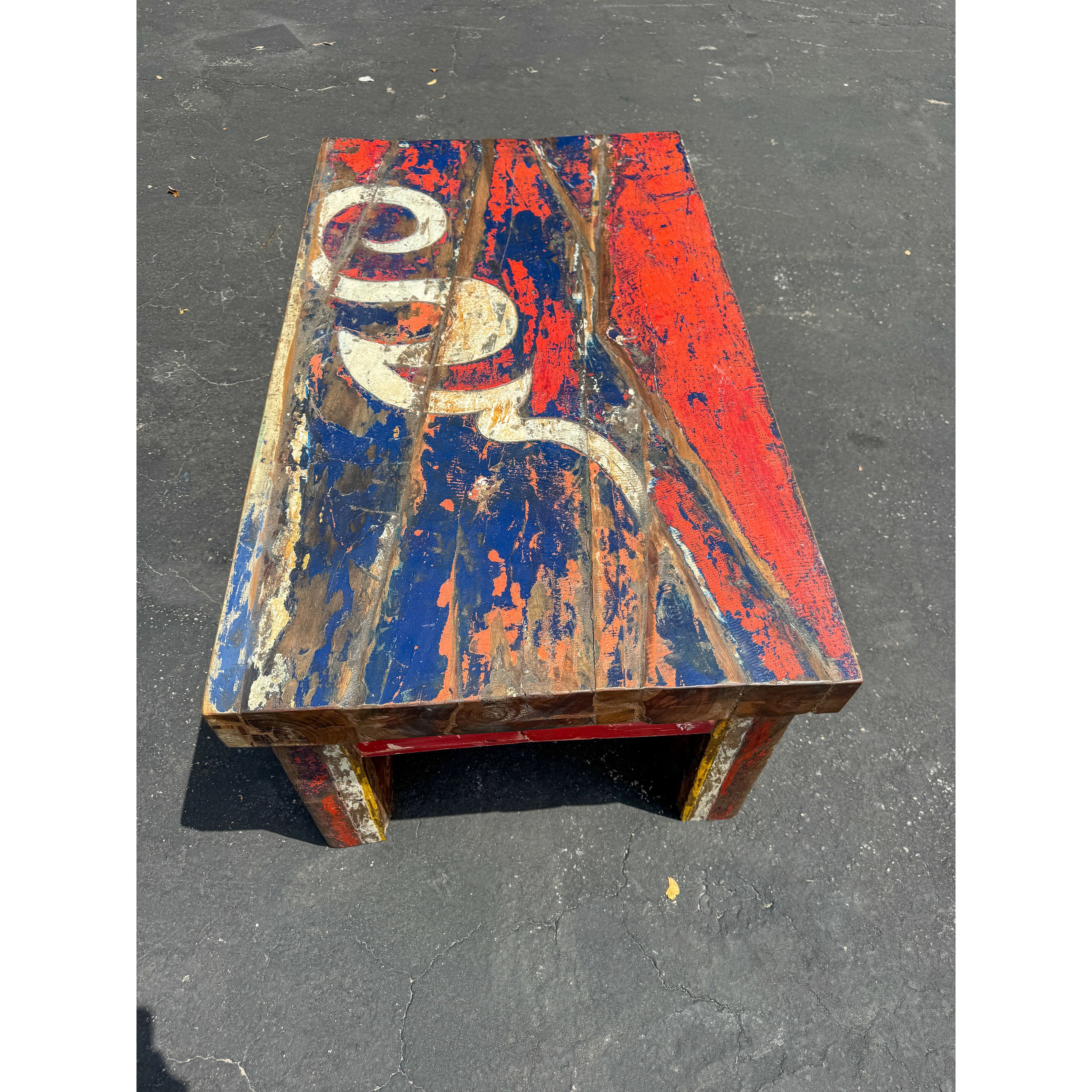 RECYCLED BOAT COFFEE TABLE Anteak