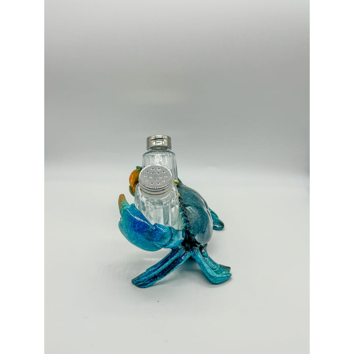 Crab Salt & Pepper Shaker (Blue) Broward Design Center