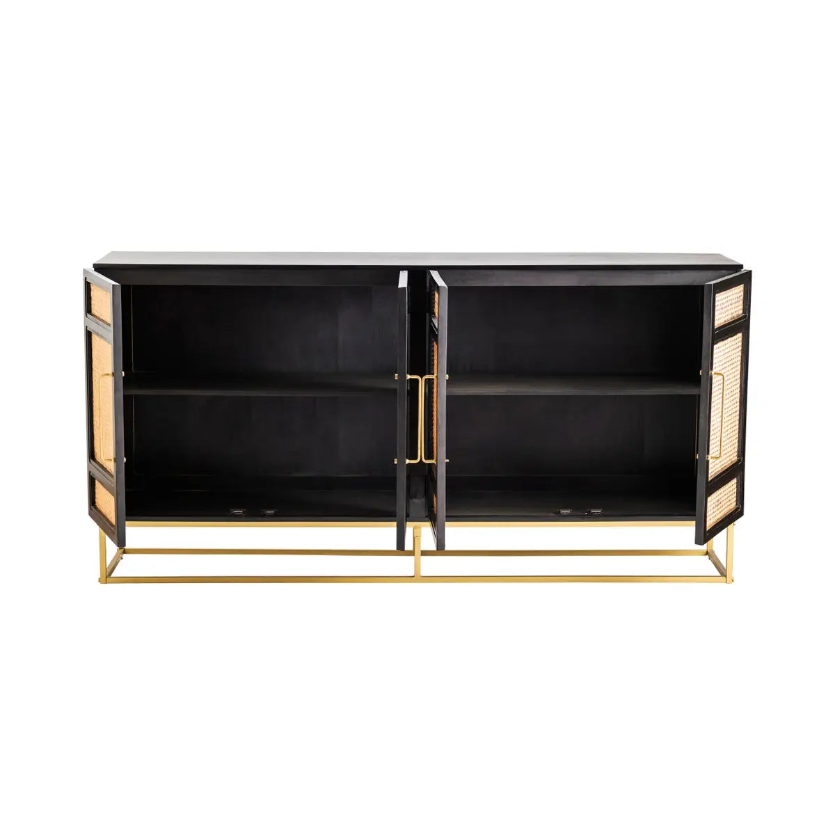 Port Royal 4 Door Wood and Metal Sideboard Broward Design Center