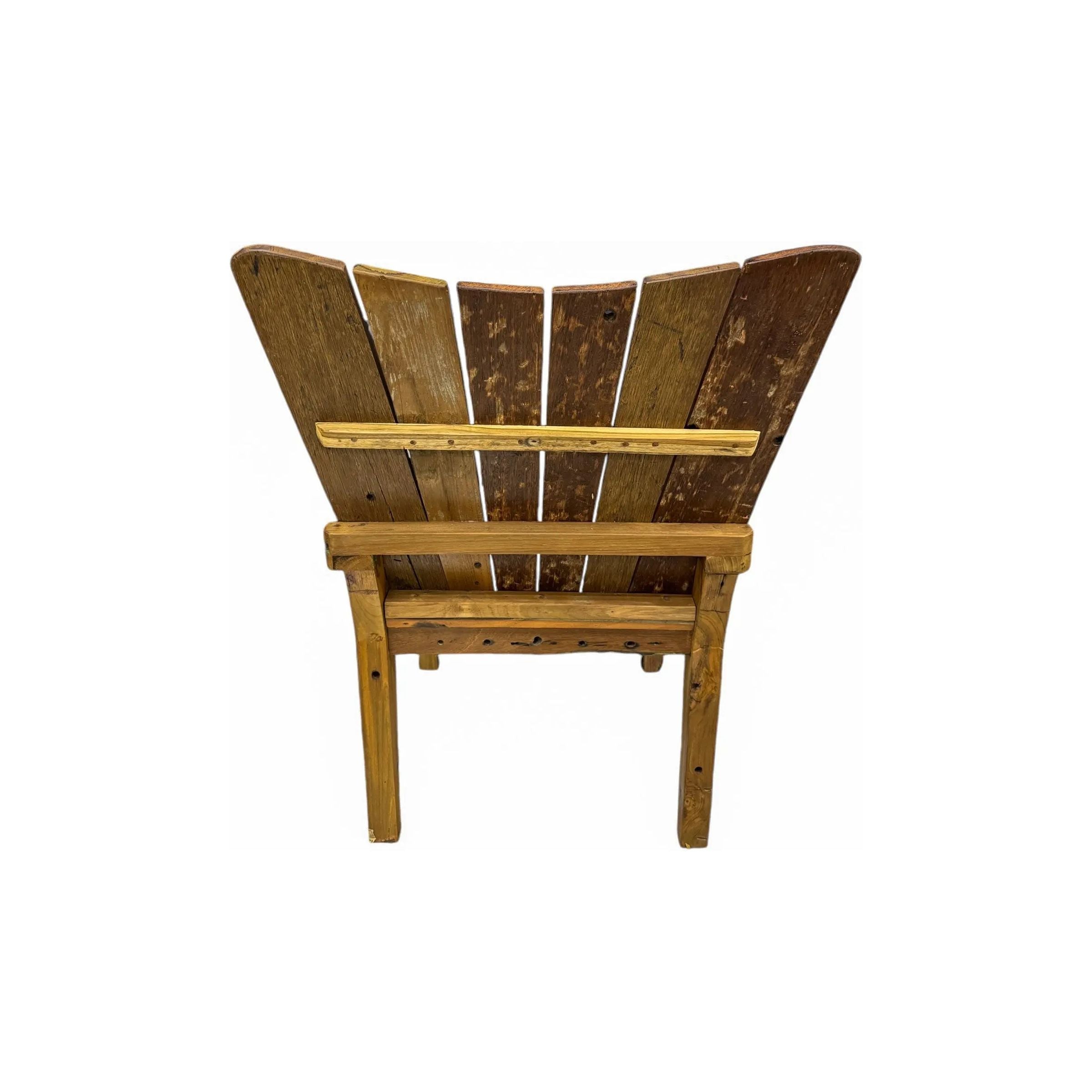 Recycled Boat Wood Adirondack Chair (D) Broward Design Center