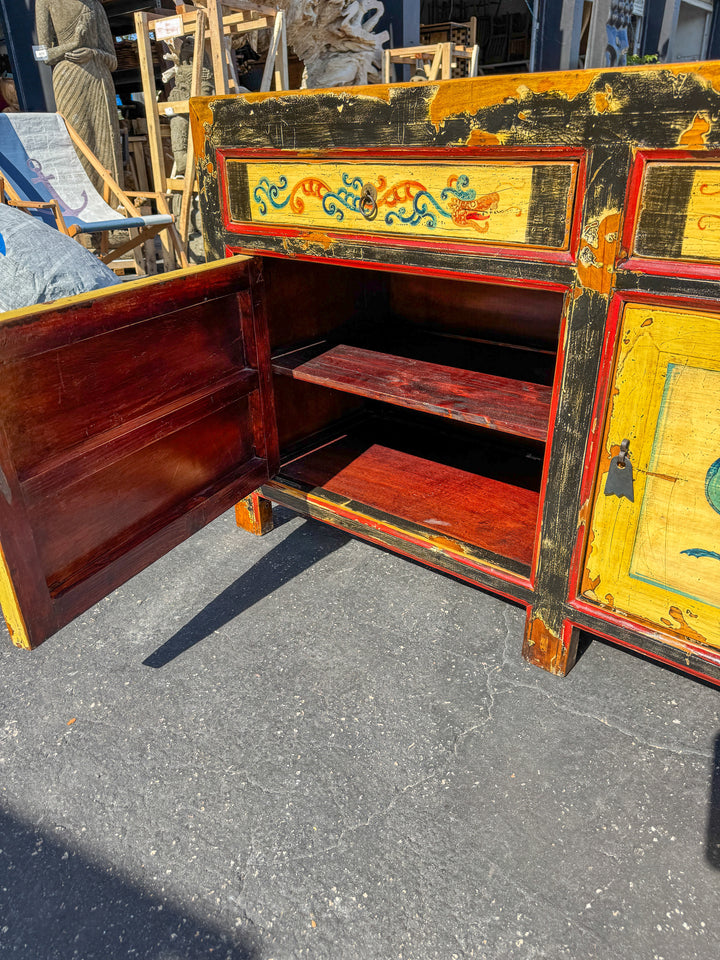 Antique Mongolian Sideboard The Broward Design Center