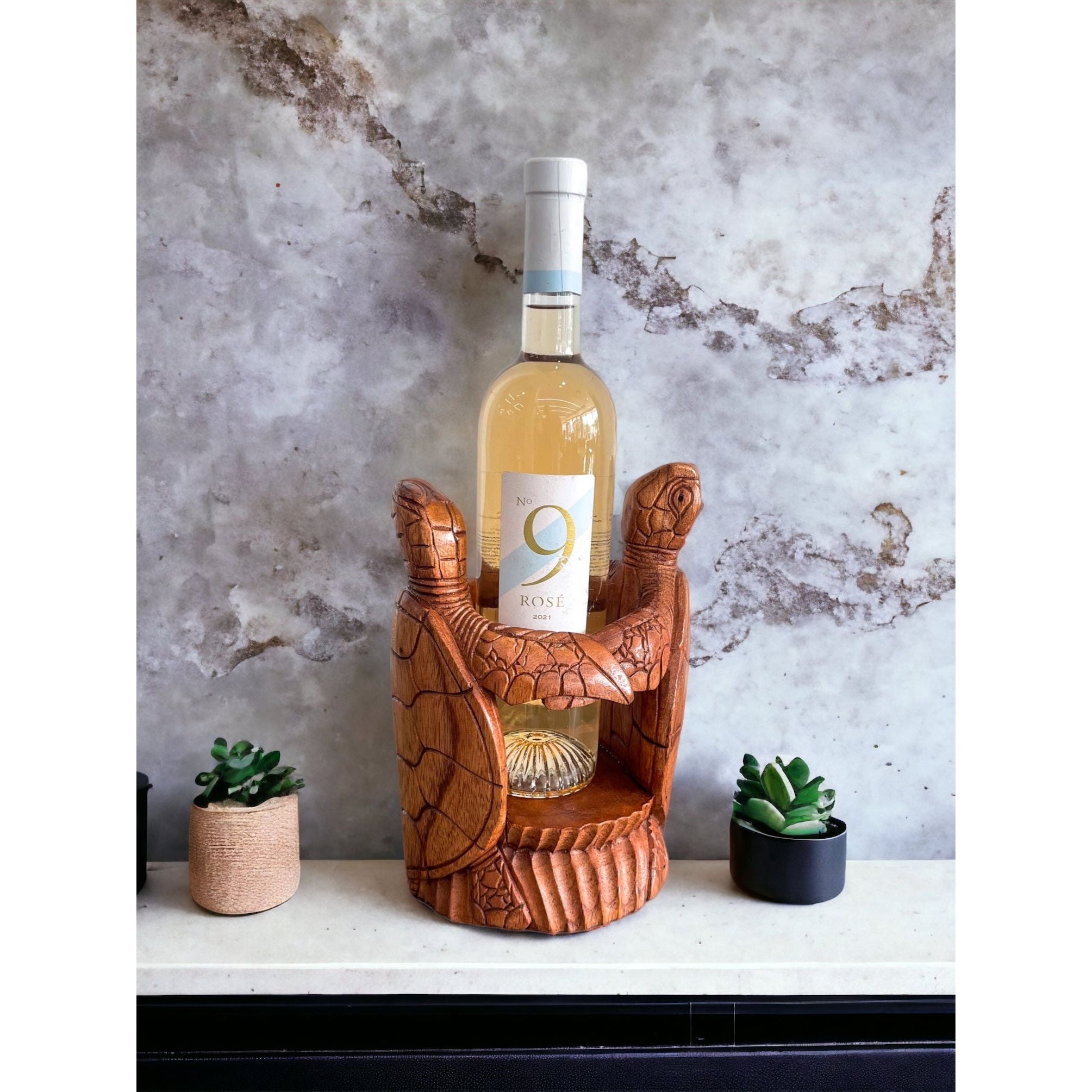 Double Turtle Wine Holder Broward Design Center