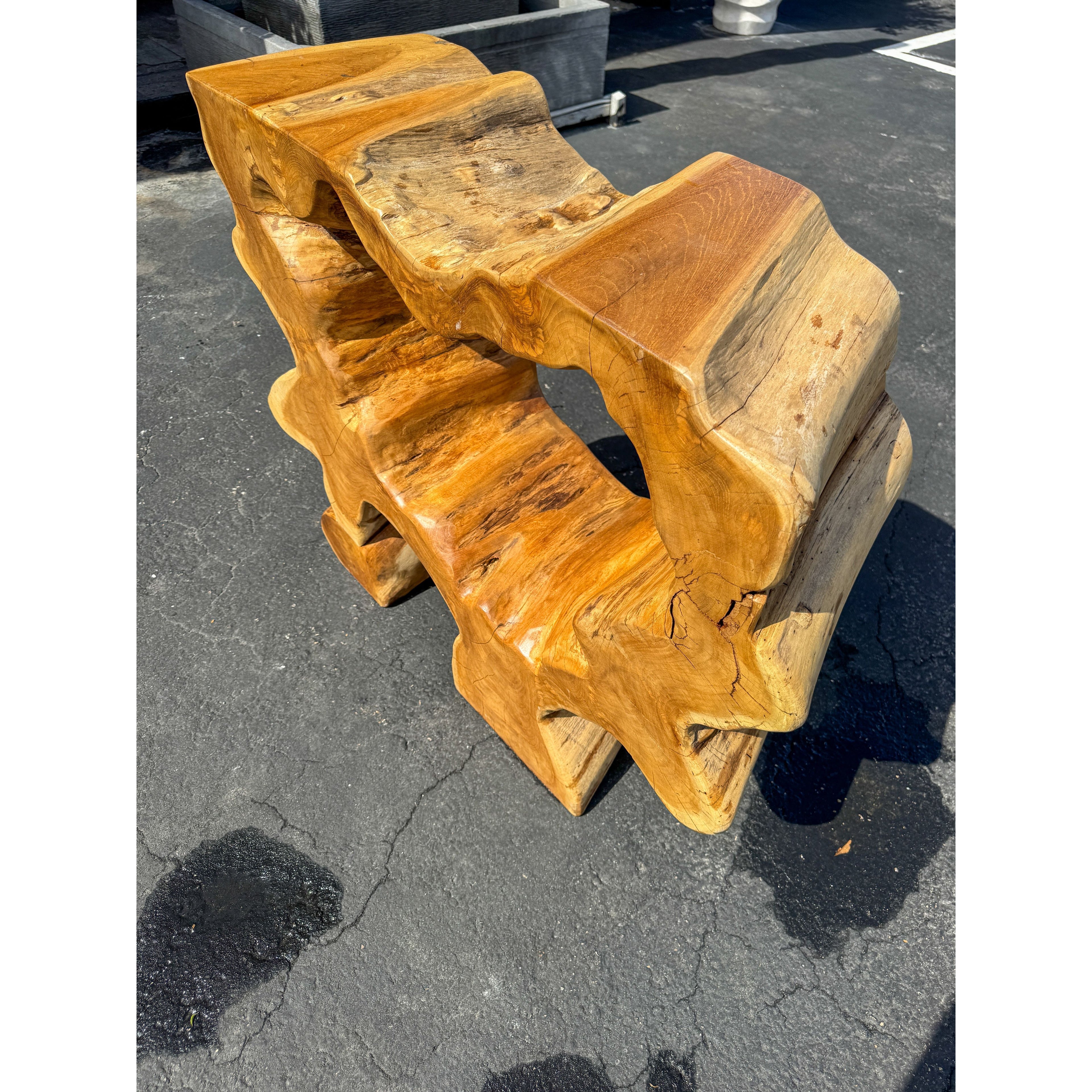Organic Teak Erosion Console (B) Broward Design Center