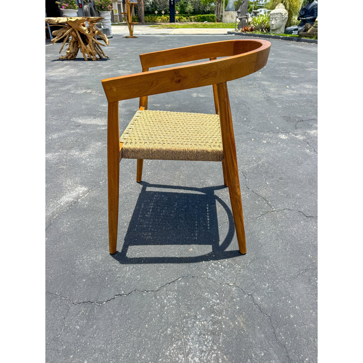 Teak Dining Chair w/woven Rope Seat Anteak