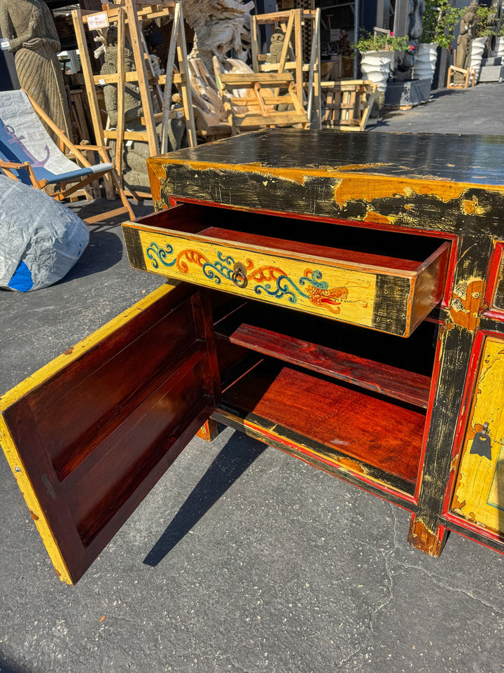 Antique Mongolian Sideboard The Broward Design Center
