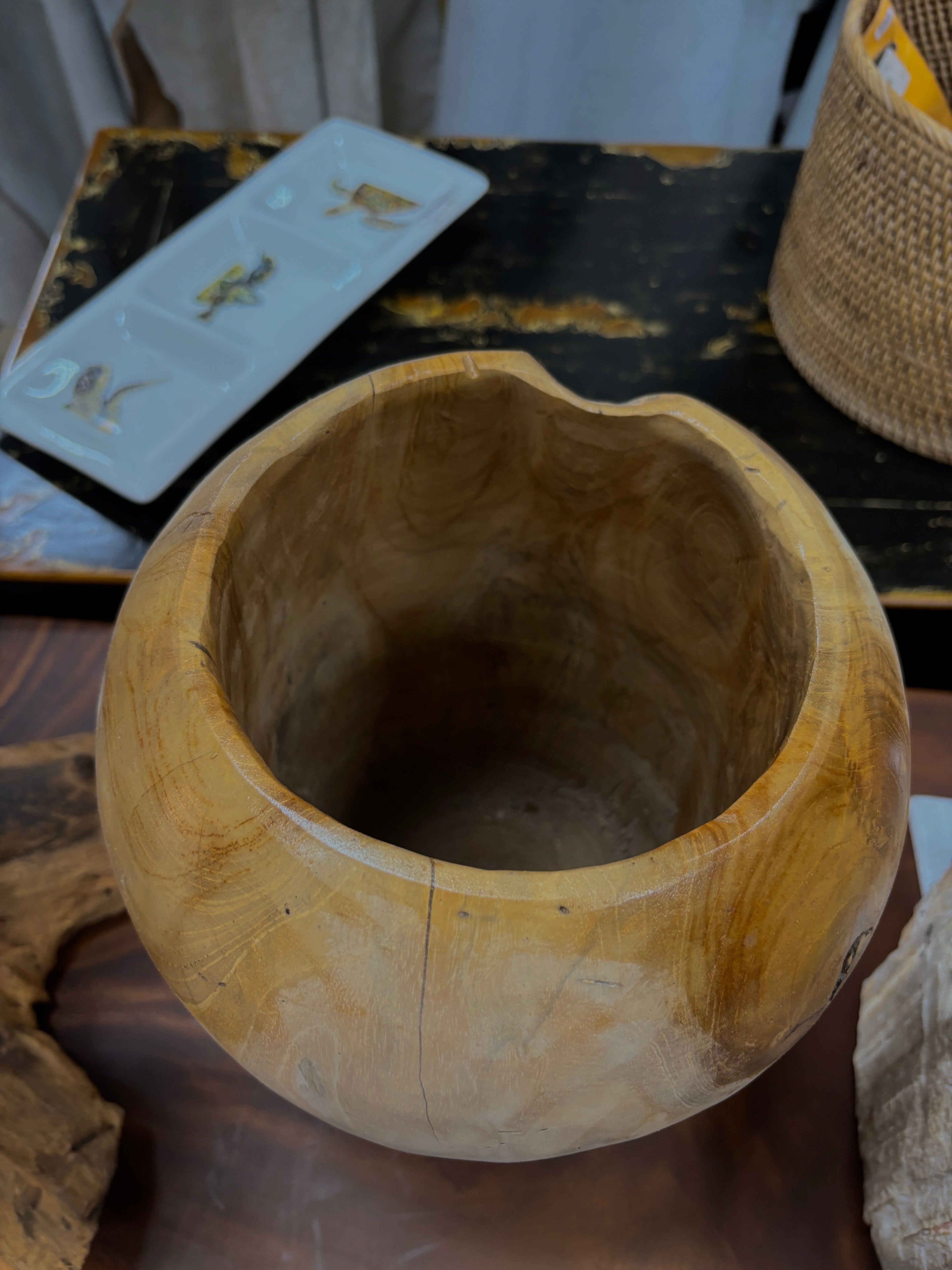 Teak Erosion Vase Anteak