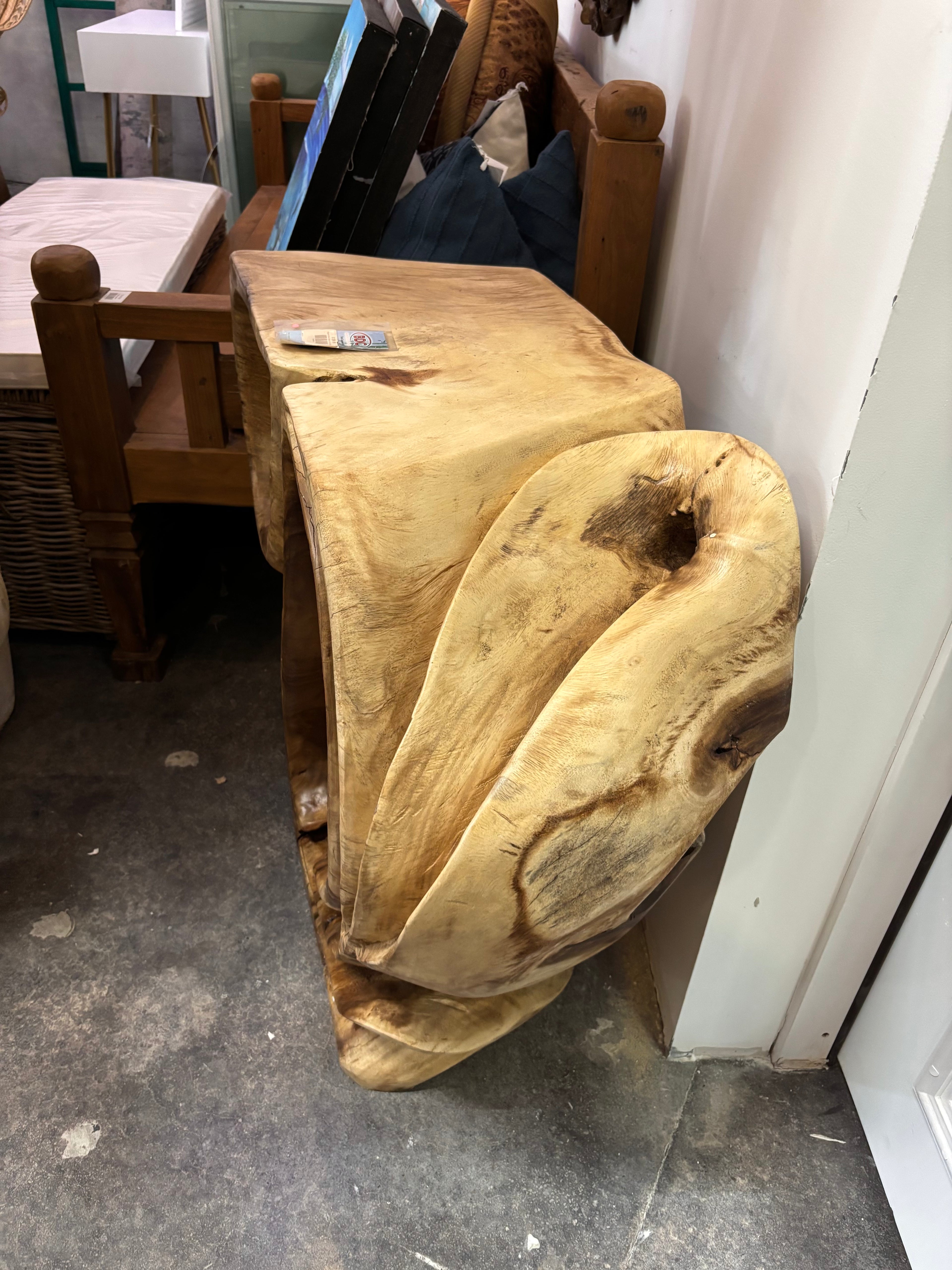Organic Suar Console Carving Deco (A) Broward Design Center