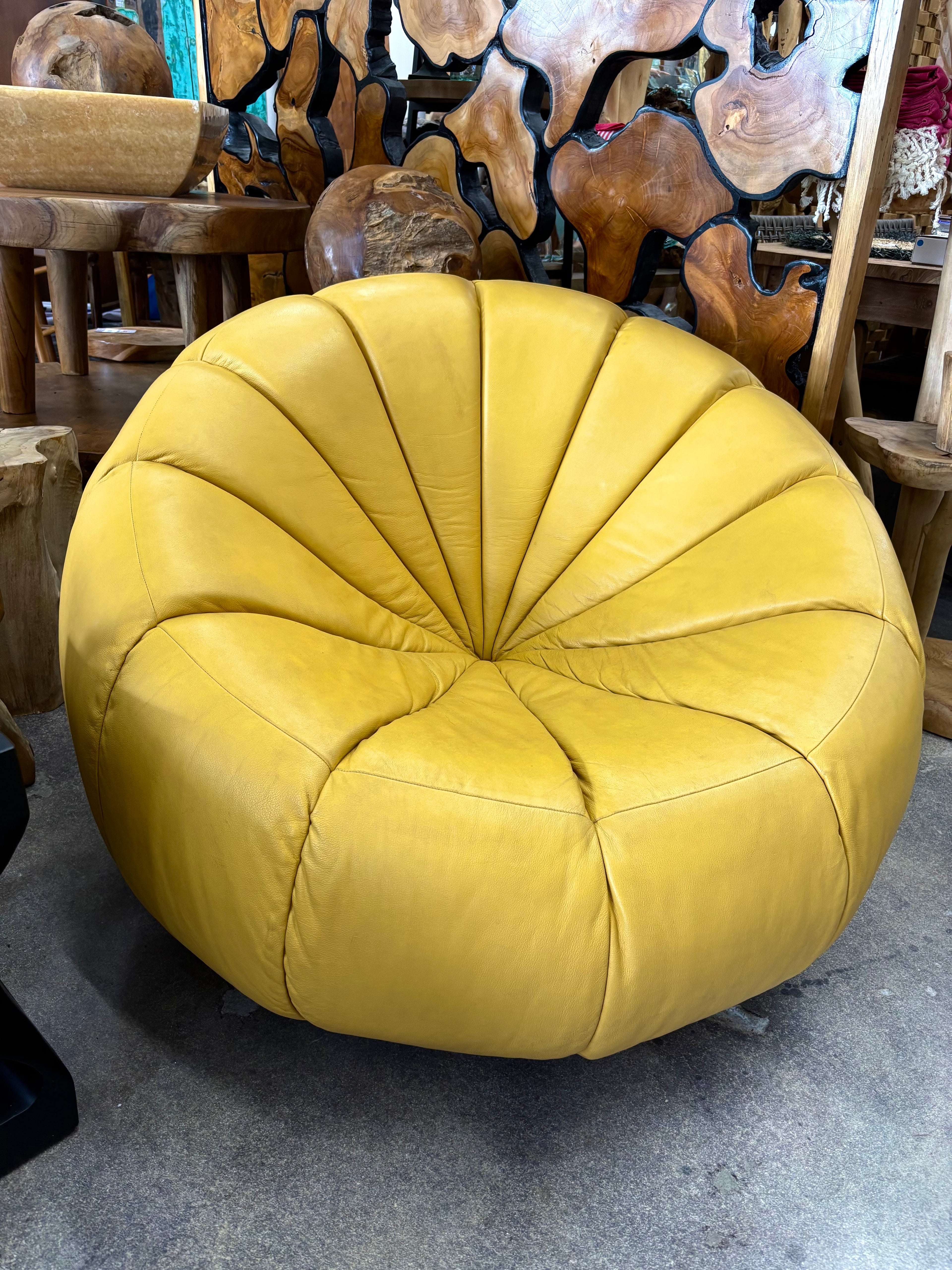 Yellow Lounge Accent Chair The Broward Design Center