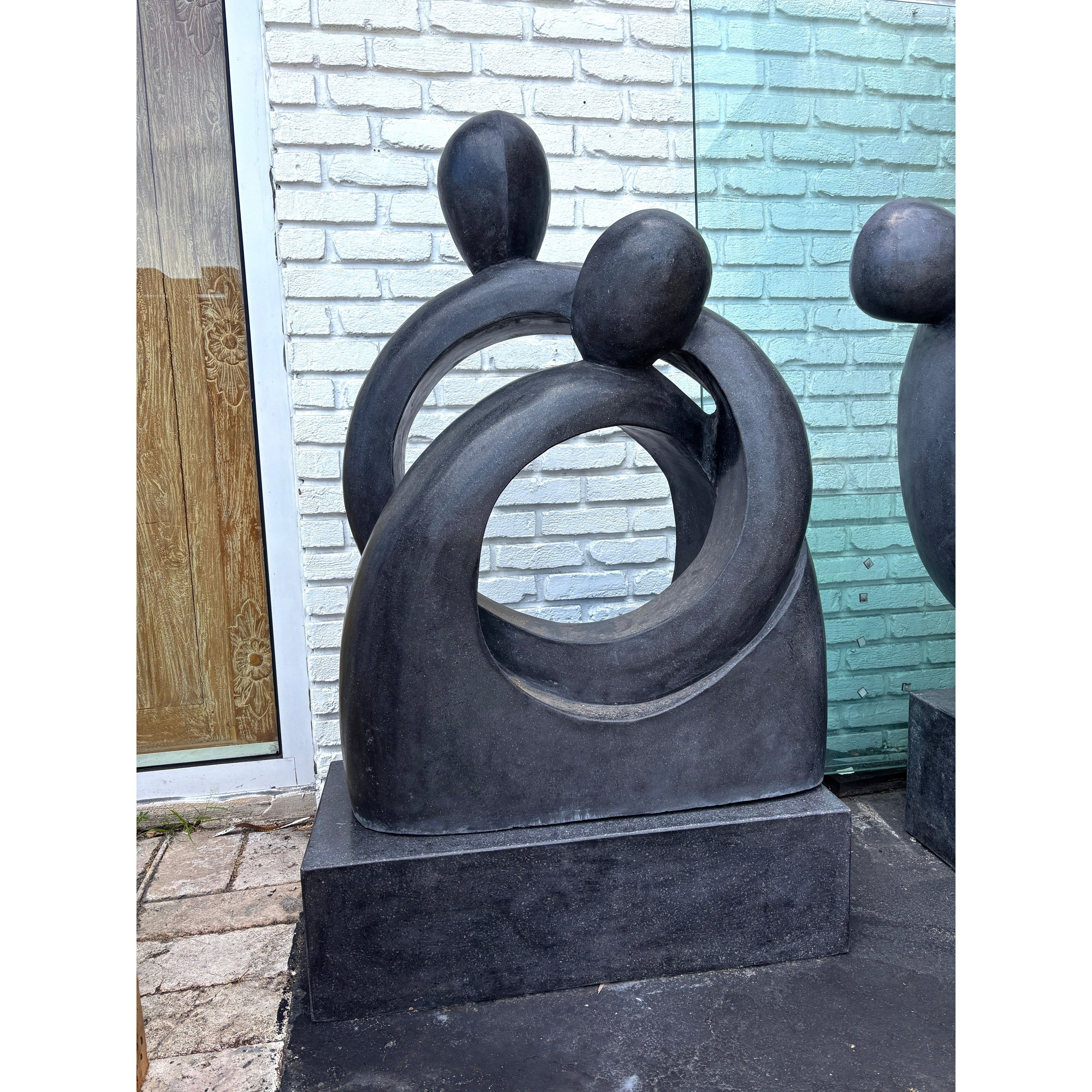 Eternal Embrace Statue with stand Black – Terazzo The Broward Design Center