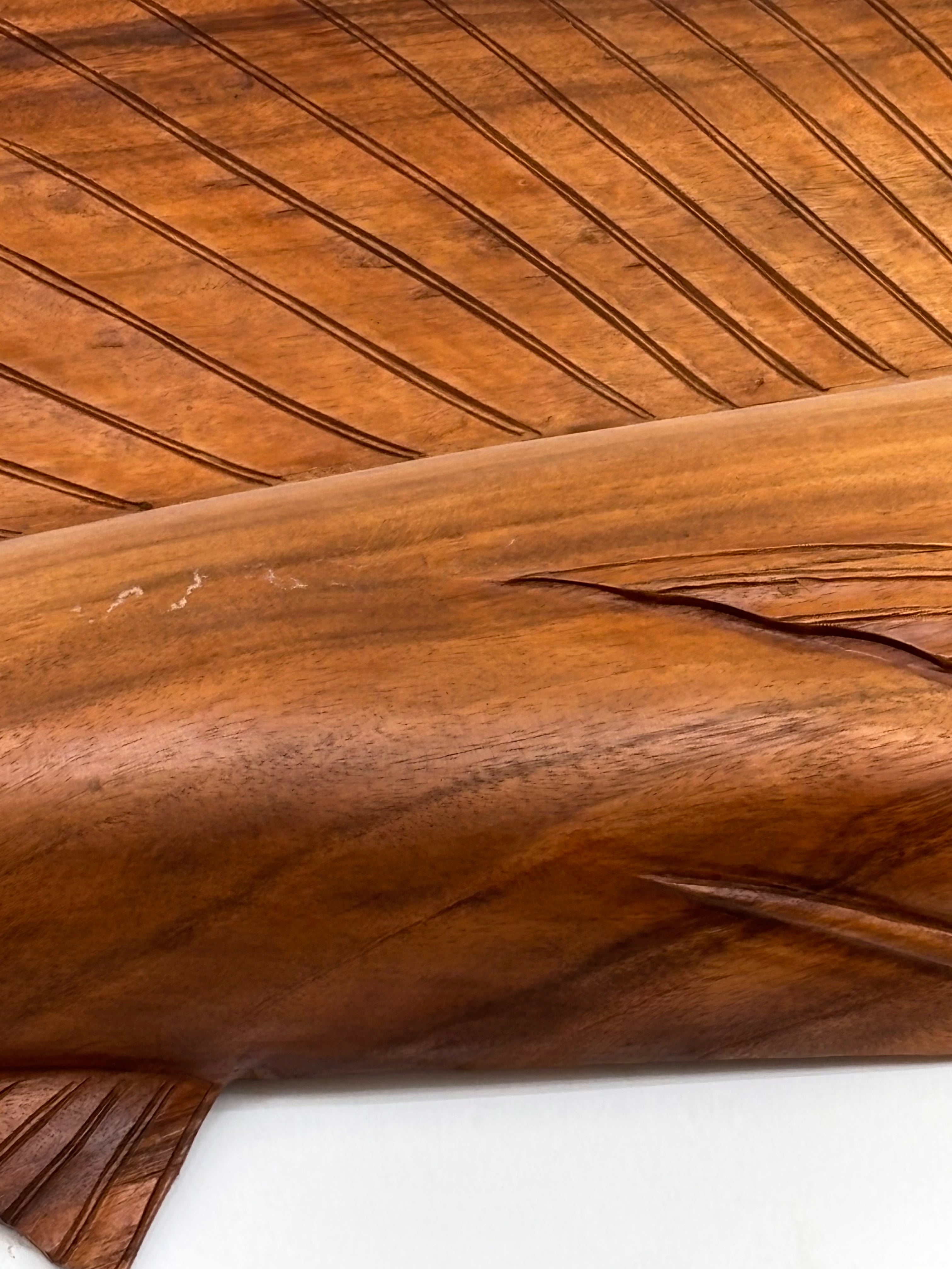 Carved Teak Sailfish Broward Design Center