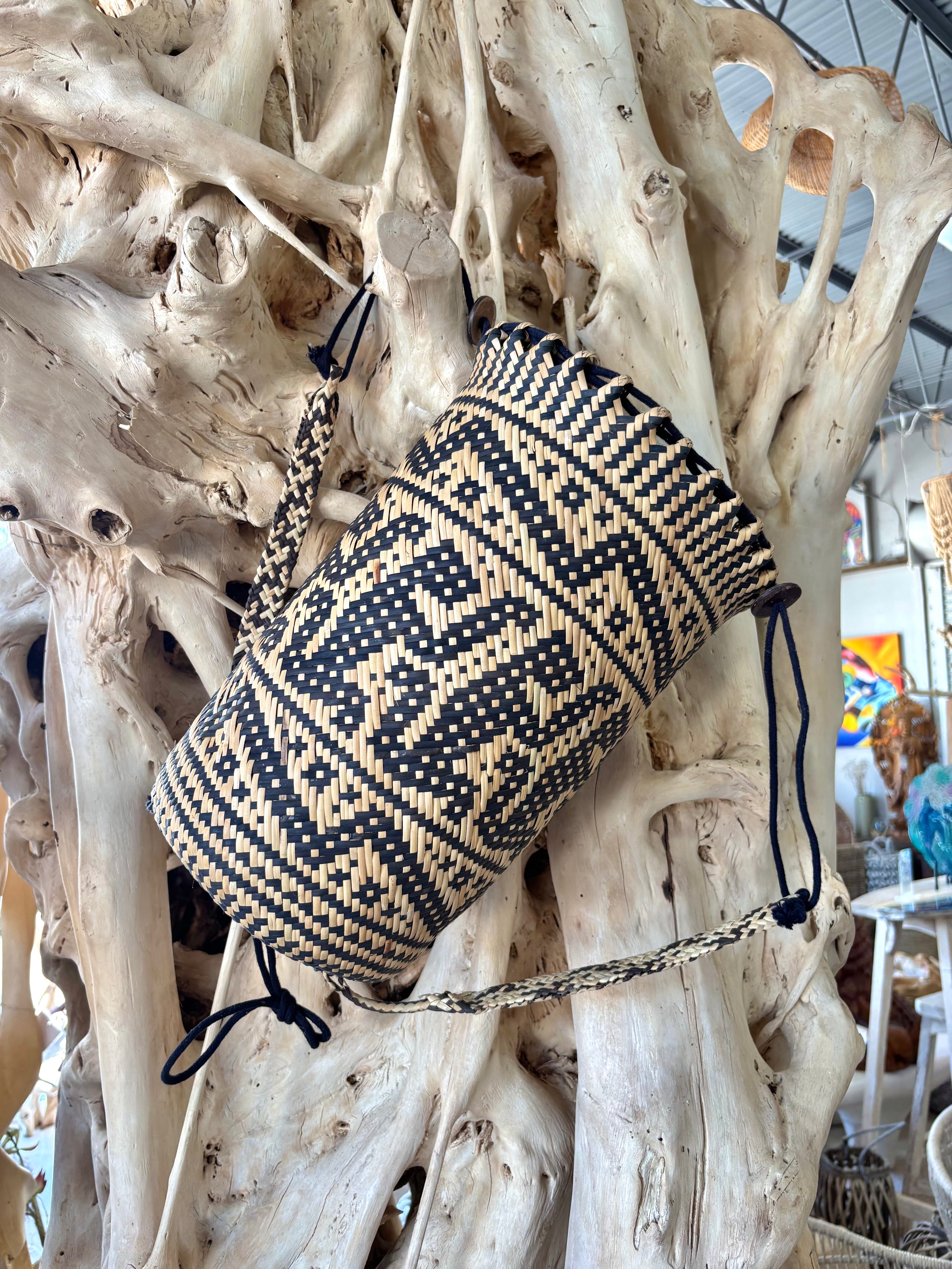 Ethnic Woven Back Pack The Broward Design Center