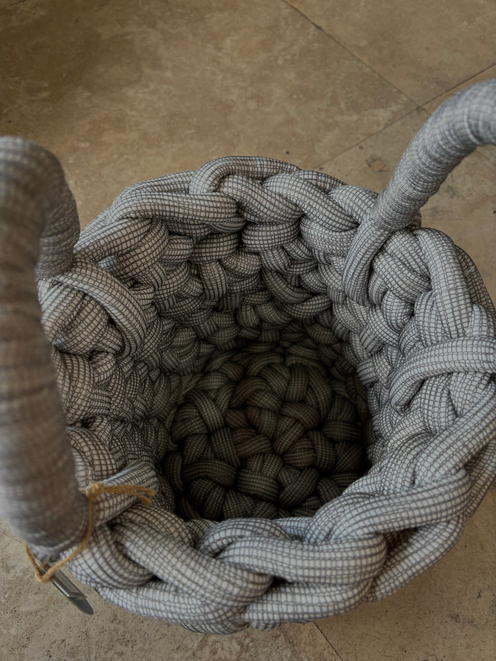 Gray Handmade Storage Basket (Set of 2) UMA