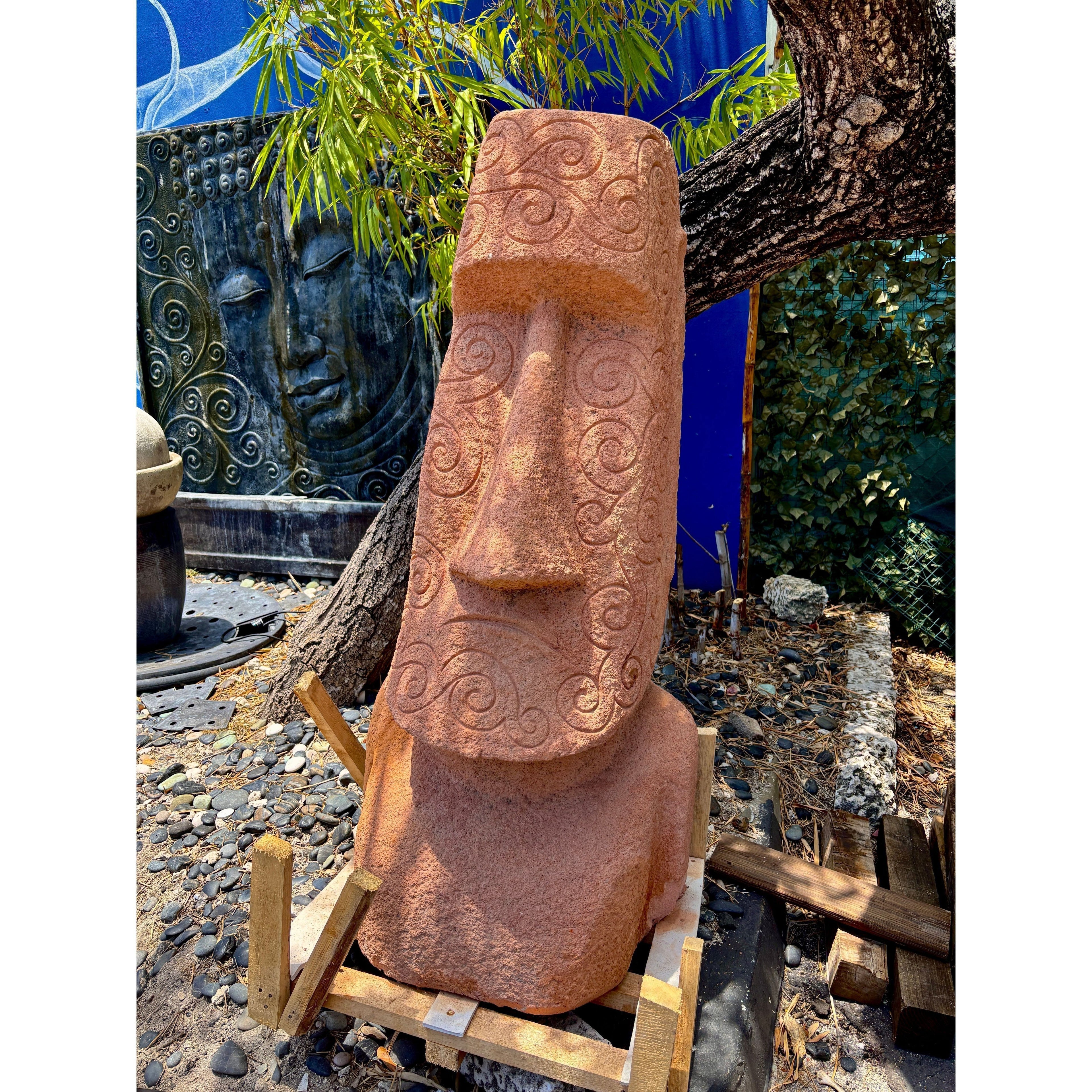 Easter Island Large with Carving Indonesia Sourcing