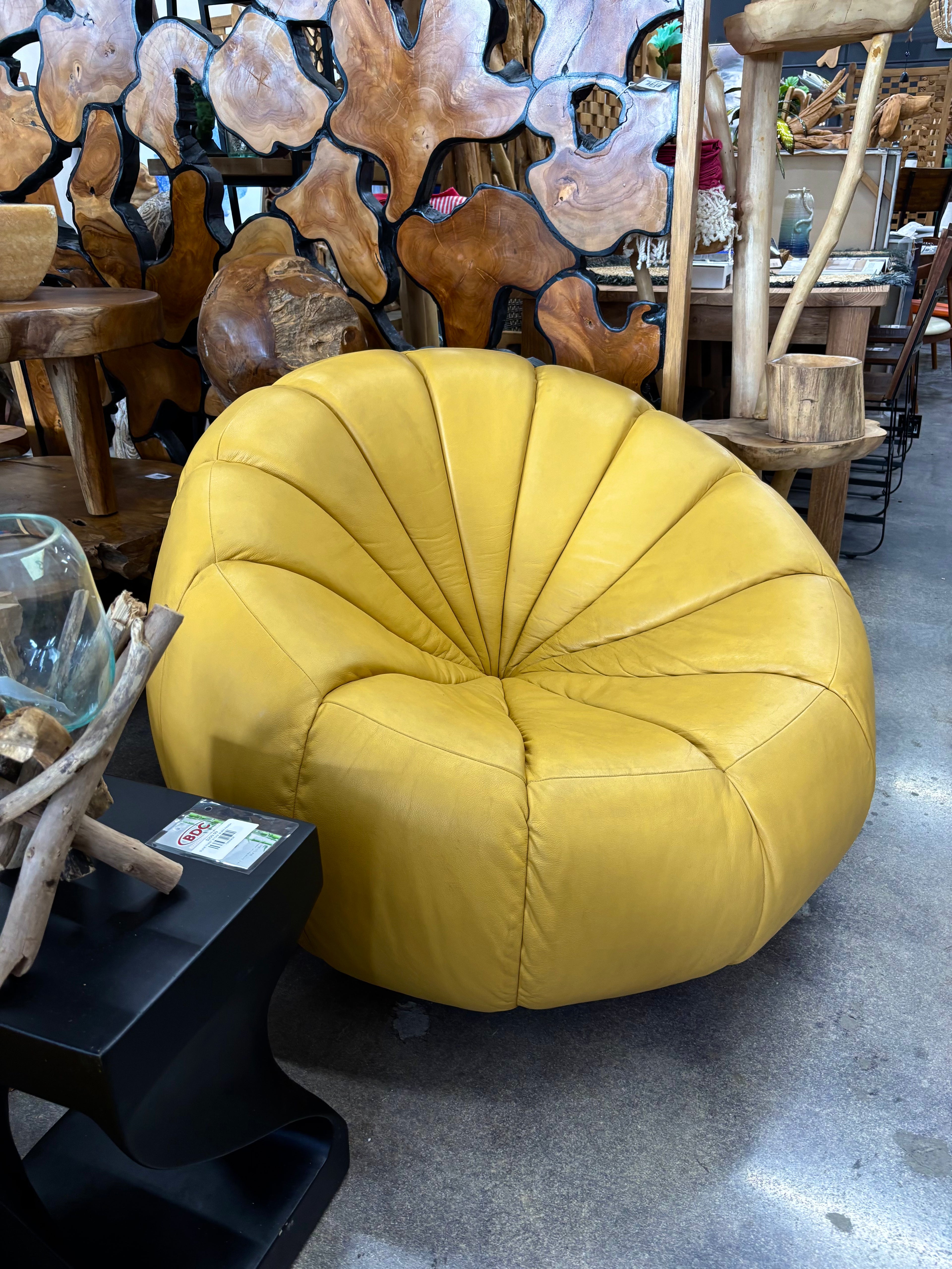 Yellow Lounge Accent Chair The Broward Design Center
