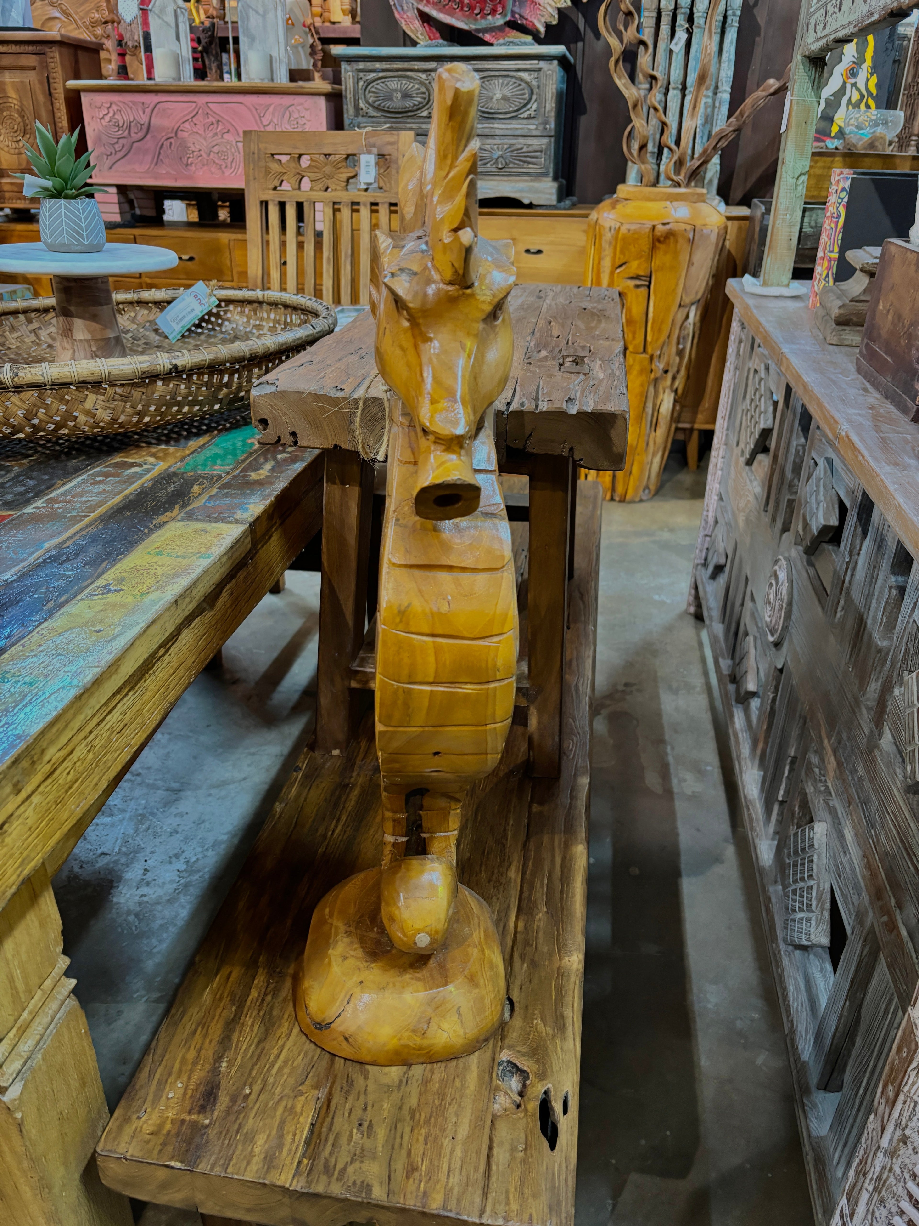 Teak Seahorse Broward Design Center