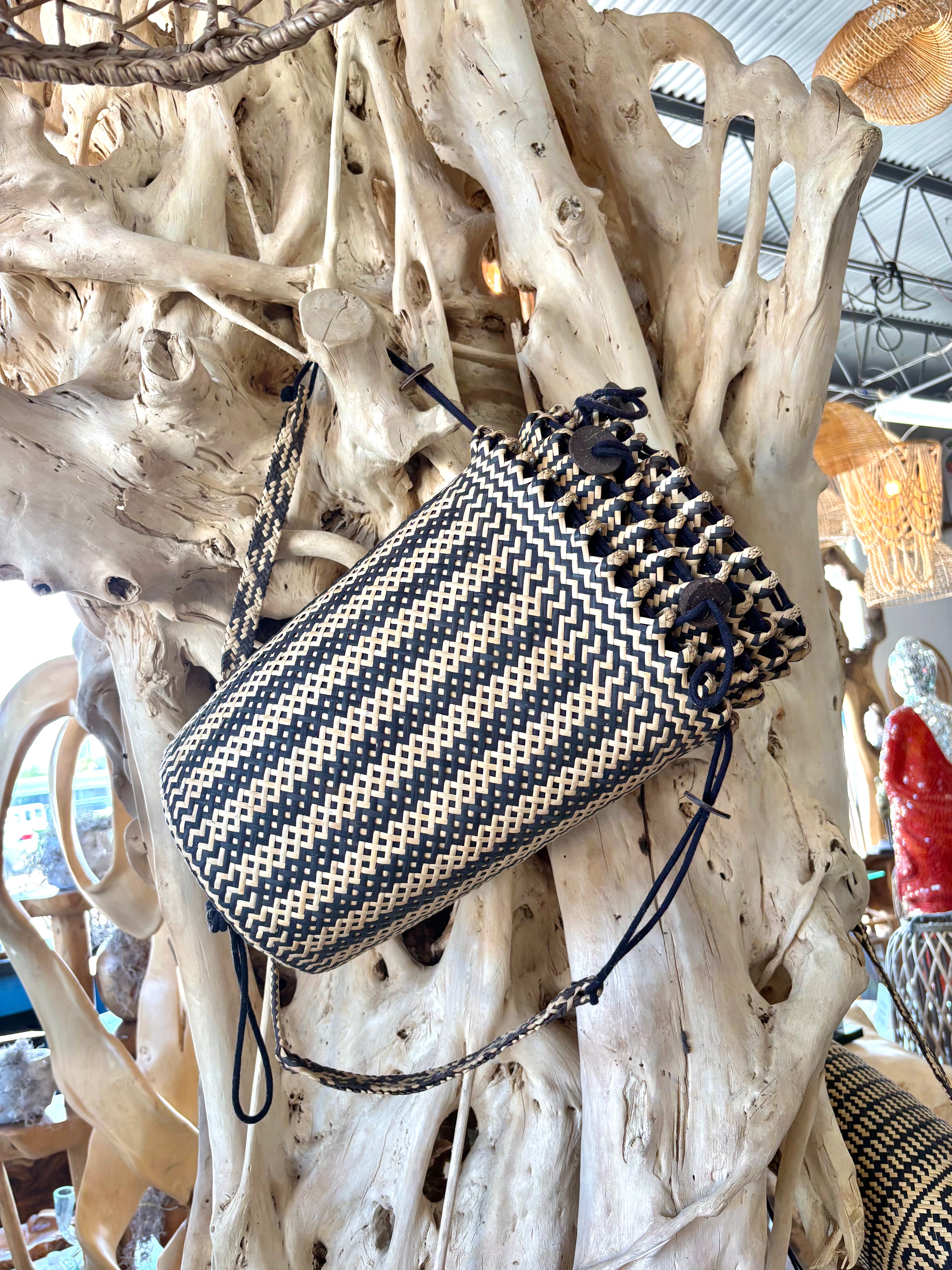 Ethnic Woven Back Pack The Broward Design Center