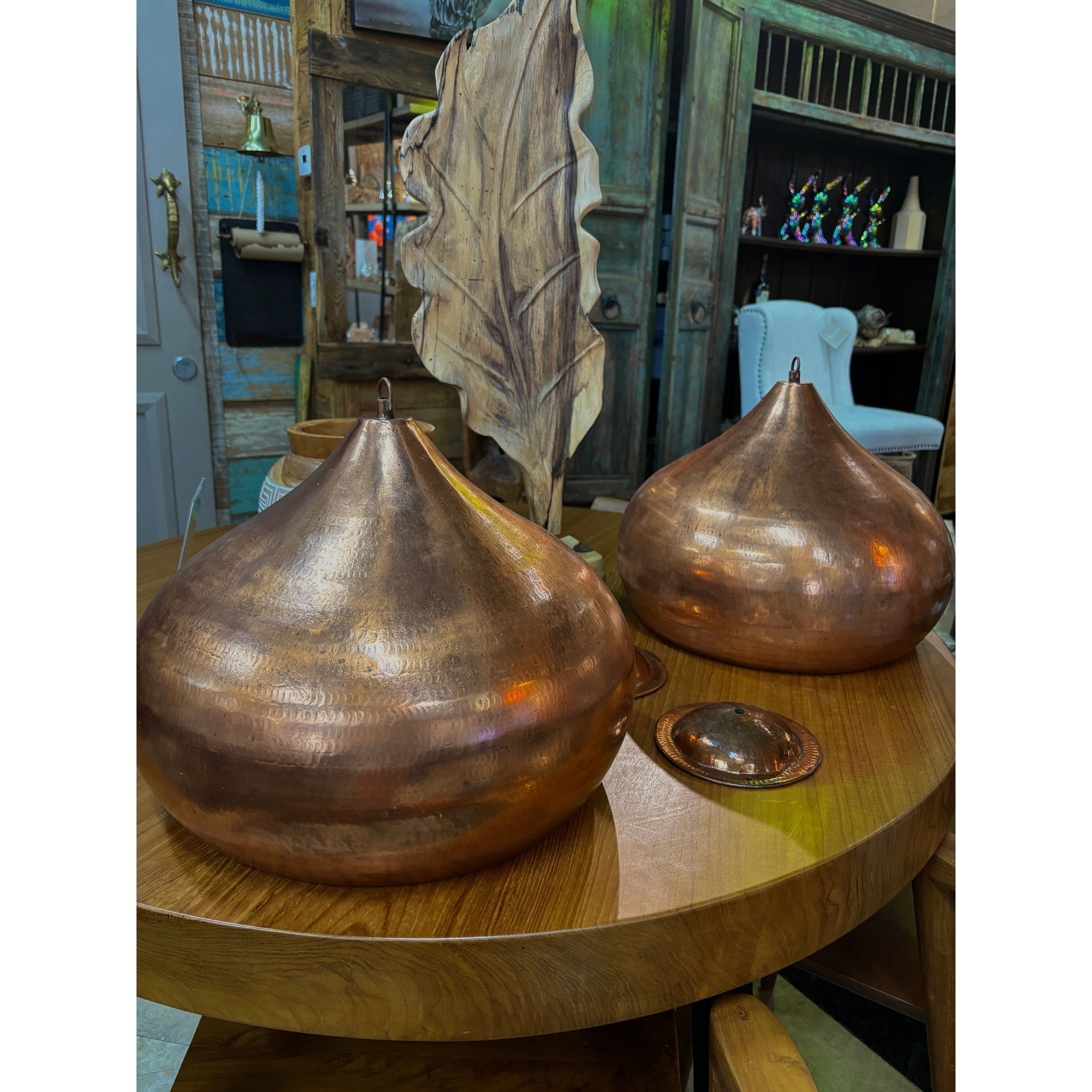 COPPER HANGING LIGHT XL Anteak