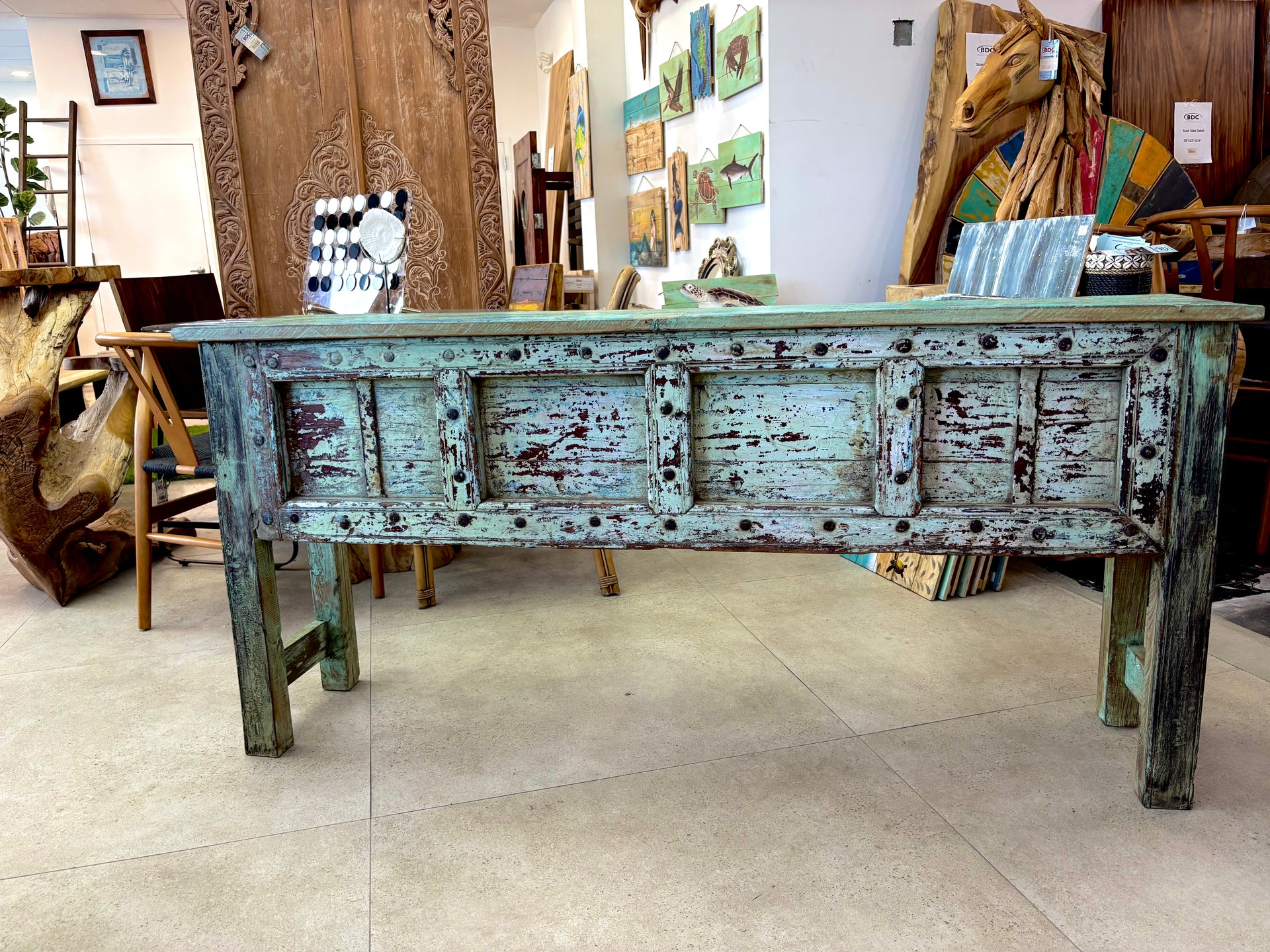 Turquoise Console India Sourcing