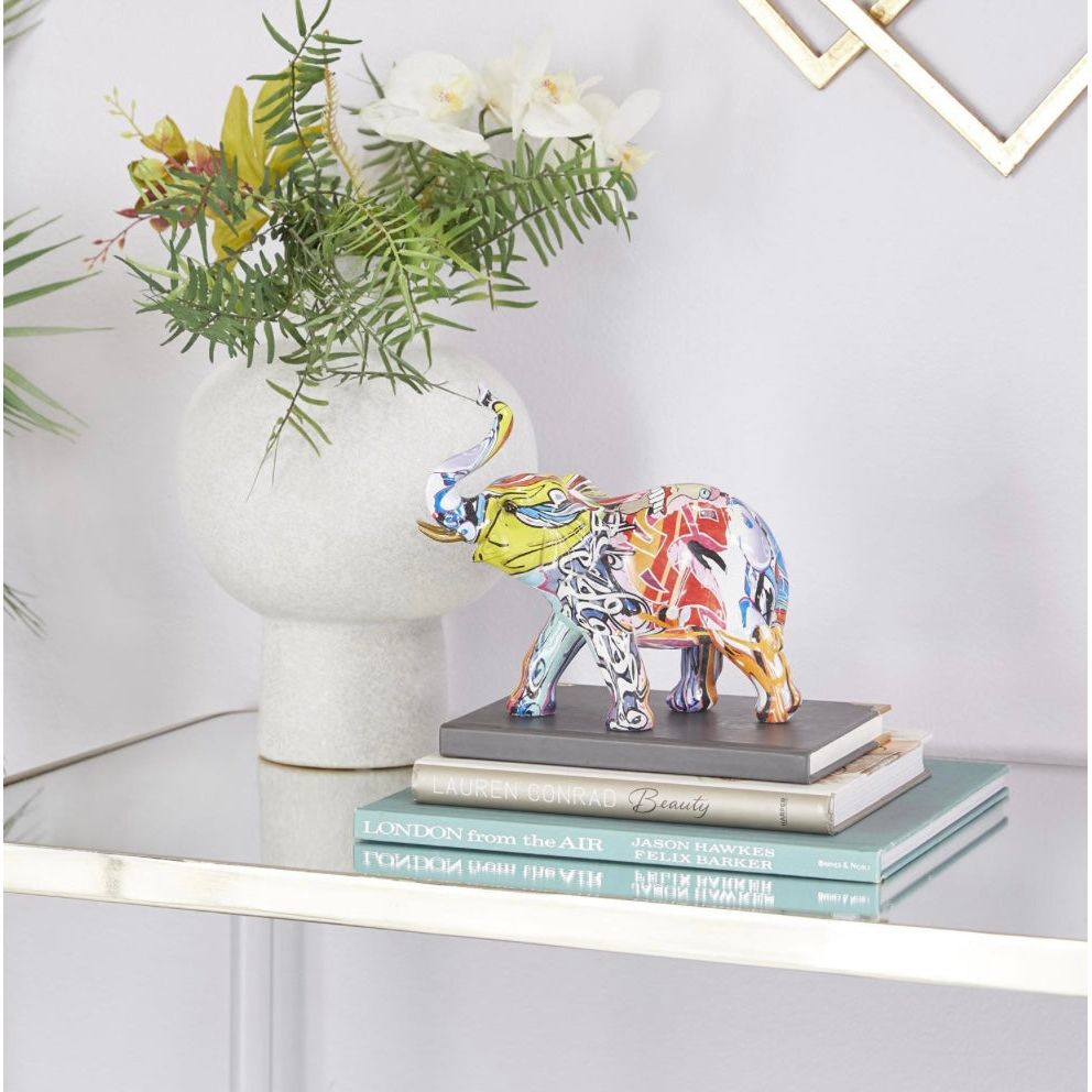 Multi Colored Elephant Sculpture UMA