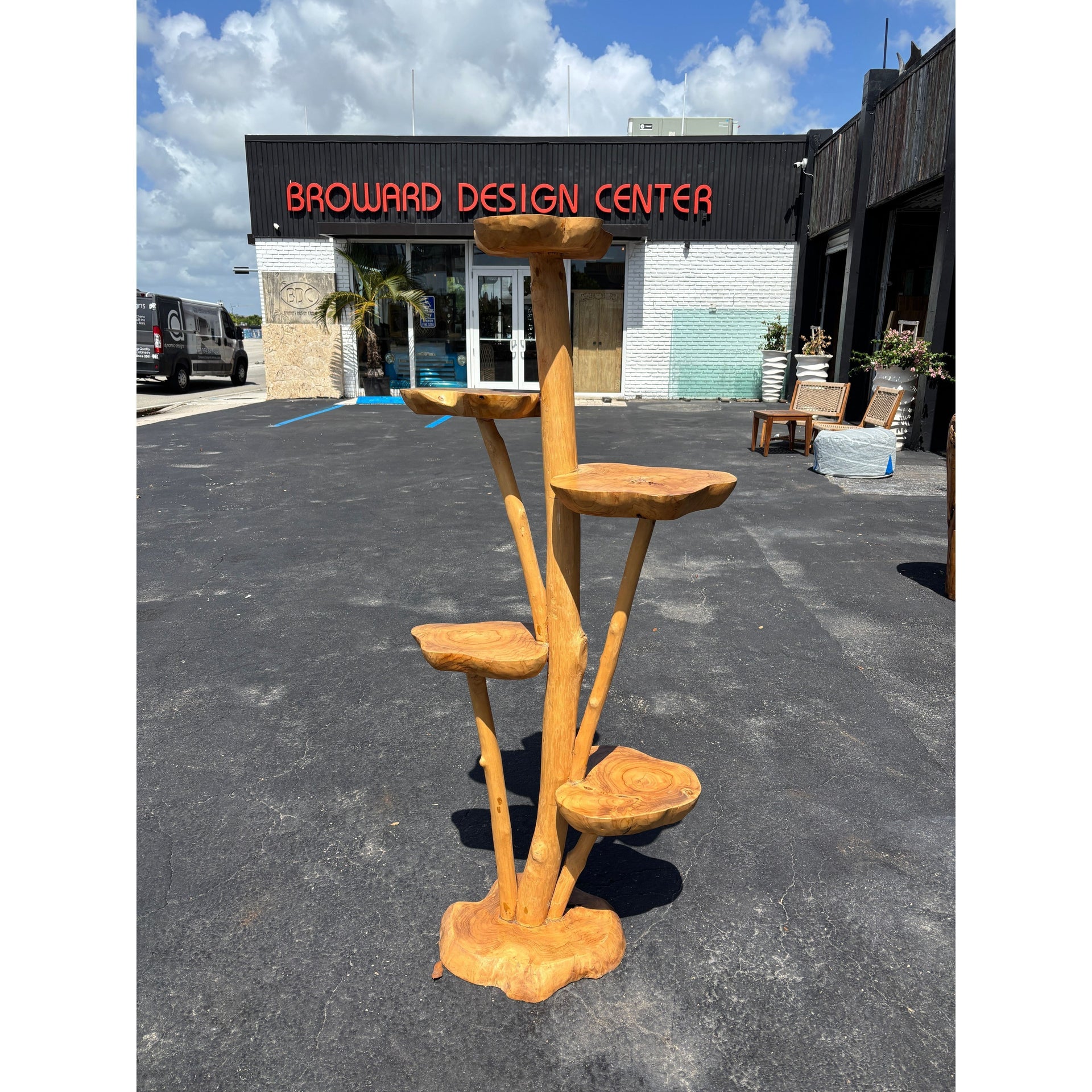 5 Tier Teak Plant Stand Broward Design Center