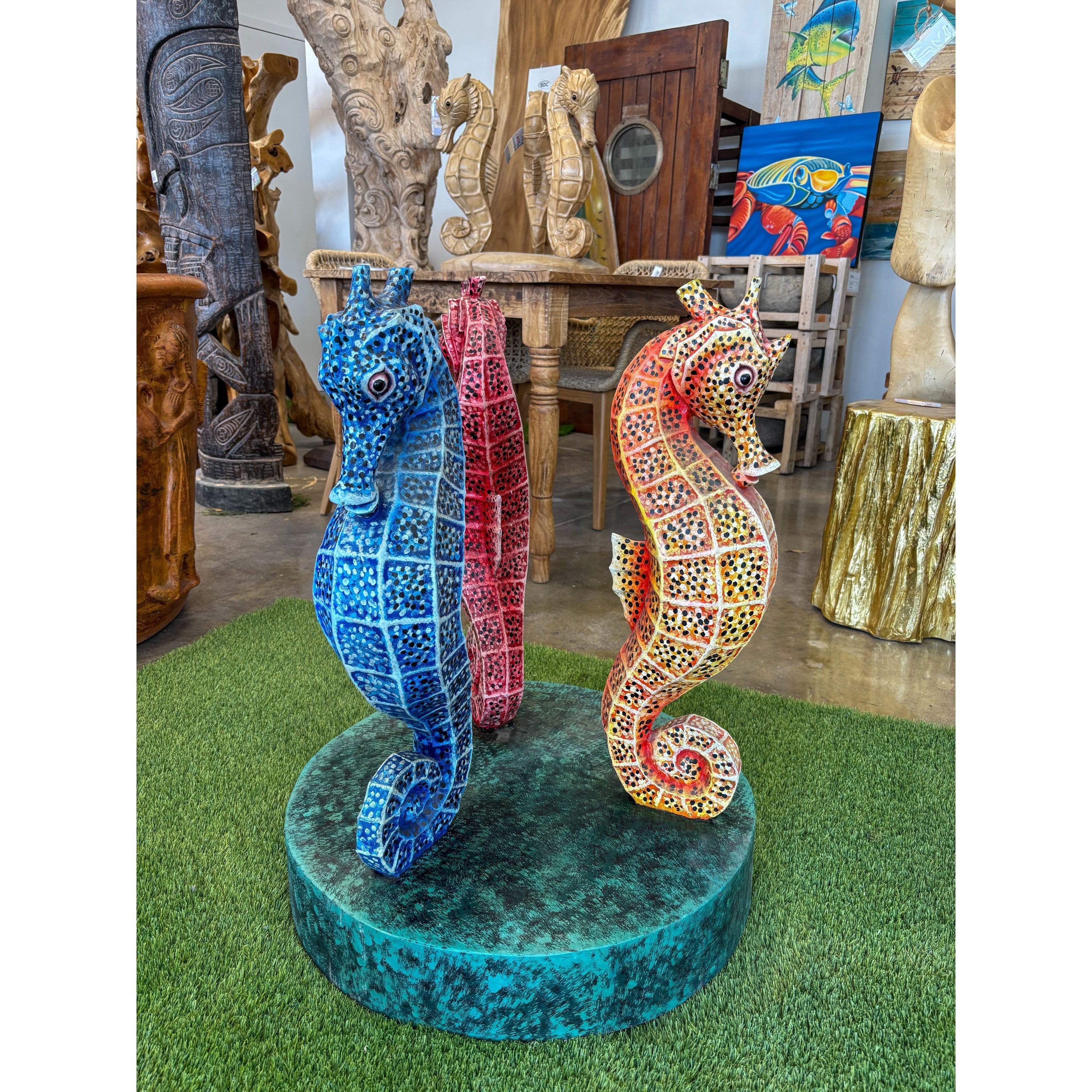 Multi-Color Seahorse Coffee Table The Broward Design Center