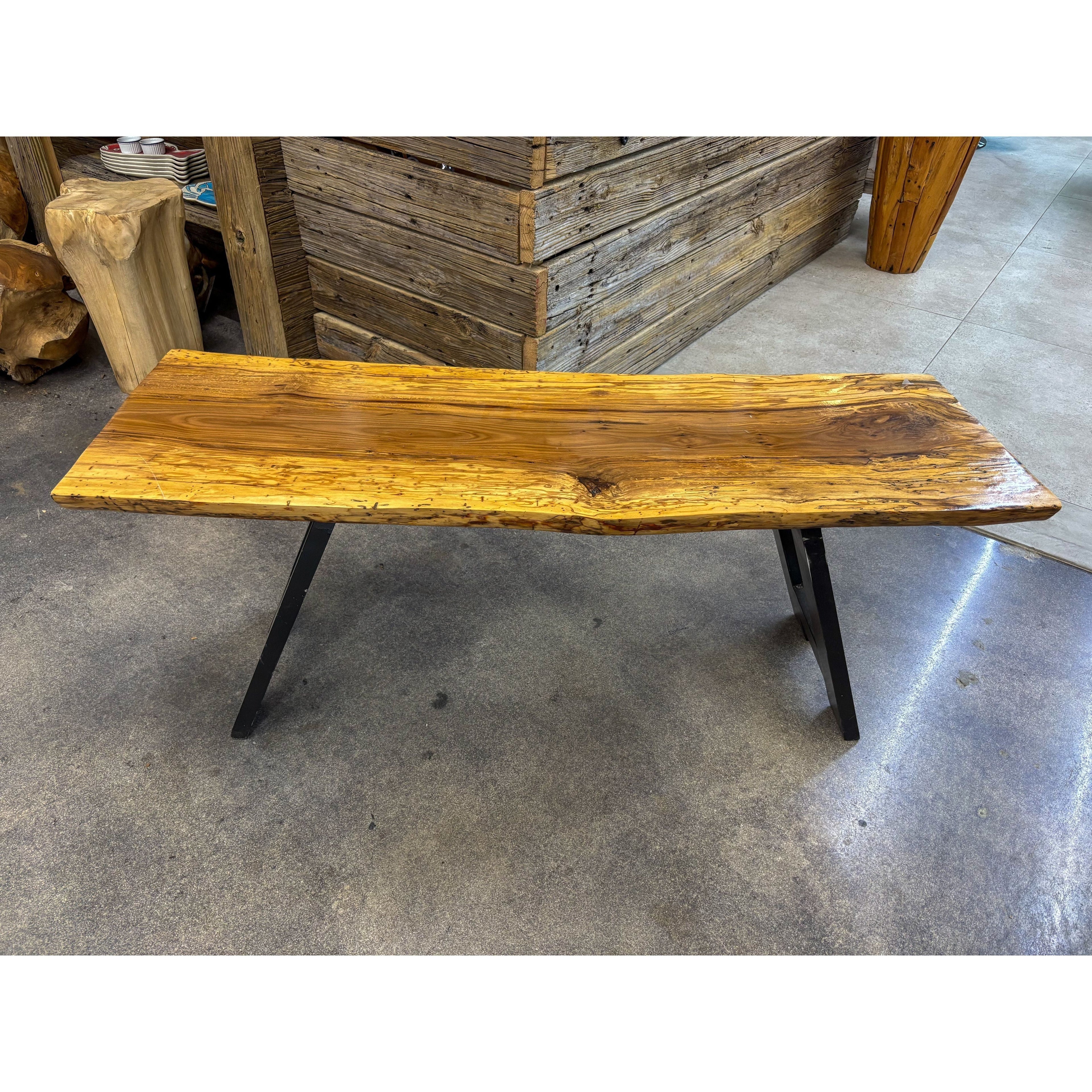 Hand Made Organic Bench Broward Design Center