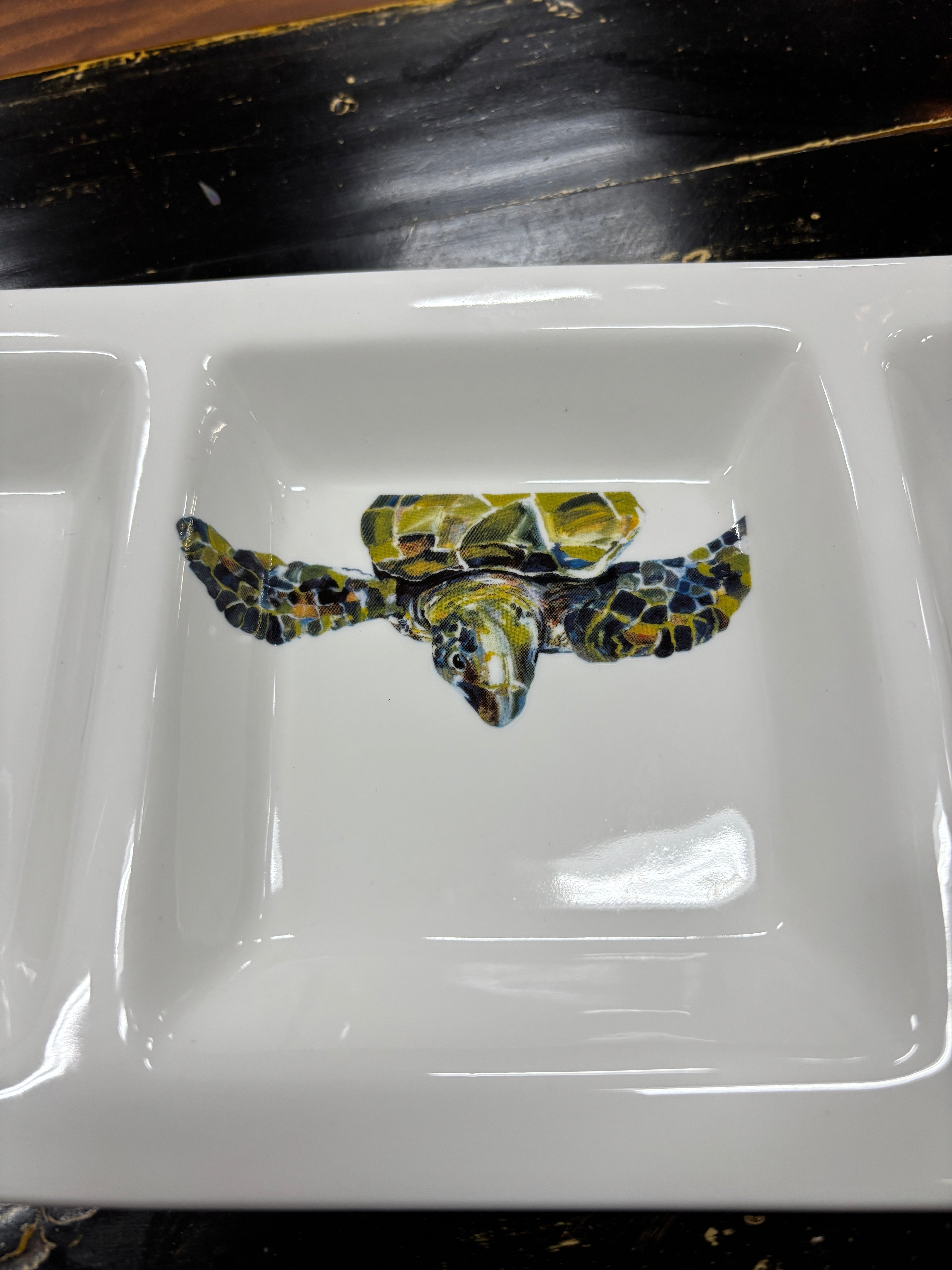 Divided Tray With Turtles The Broward Design Center