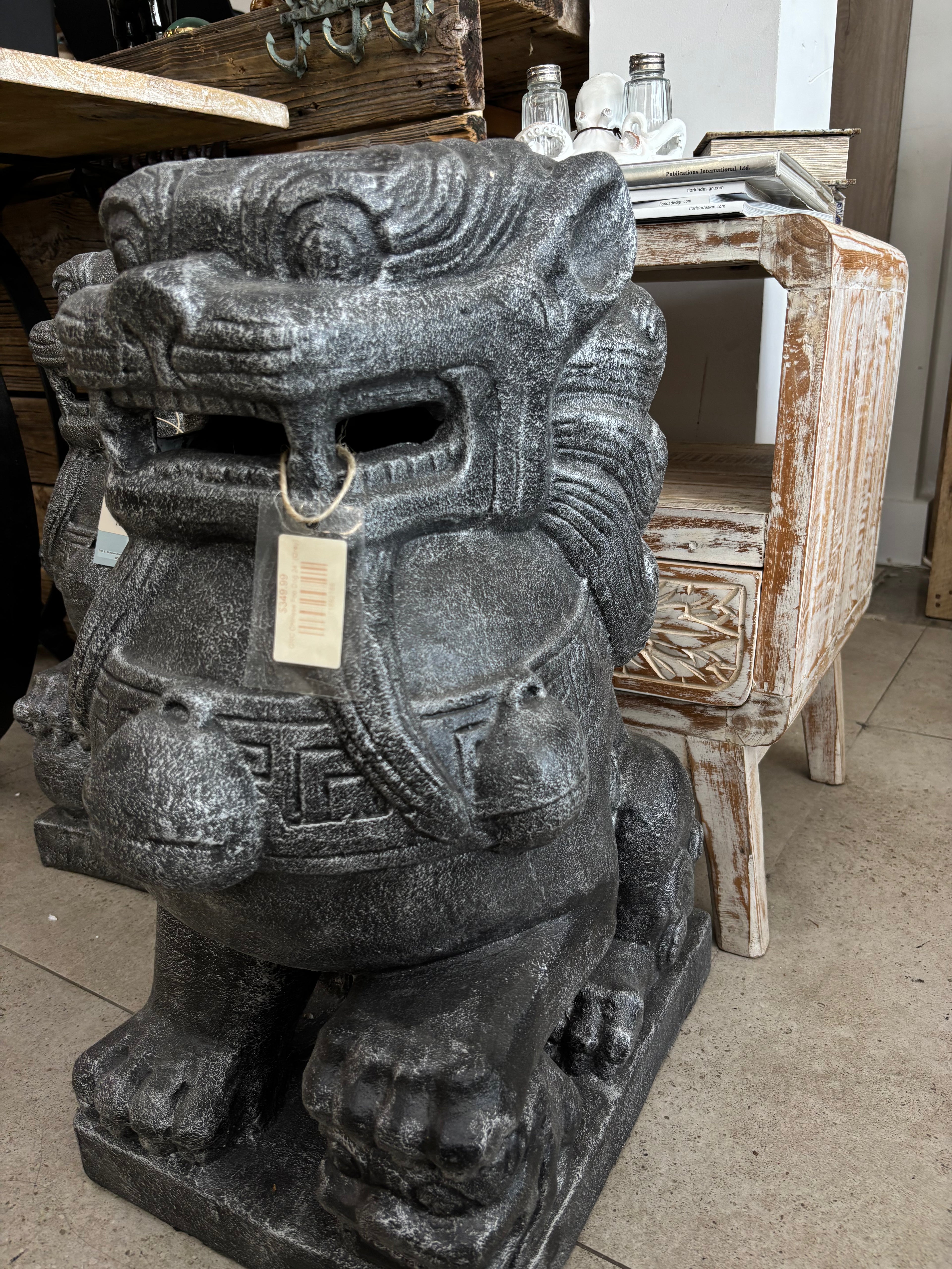 GRC Chinese Foo Dog 24" (Black) Etsy