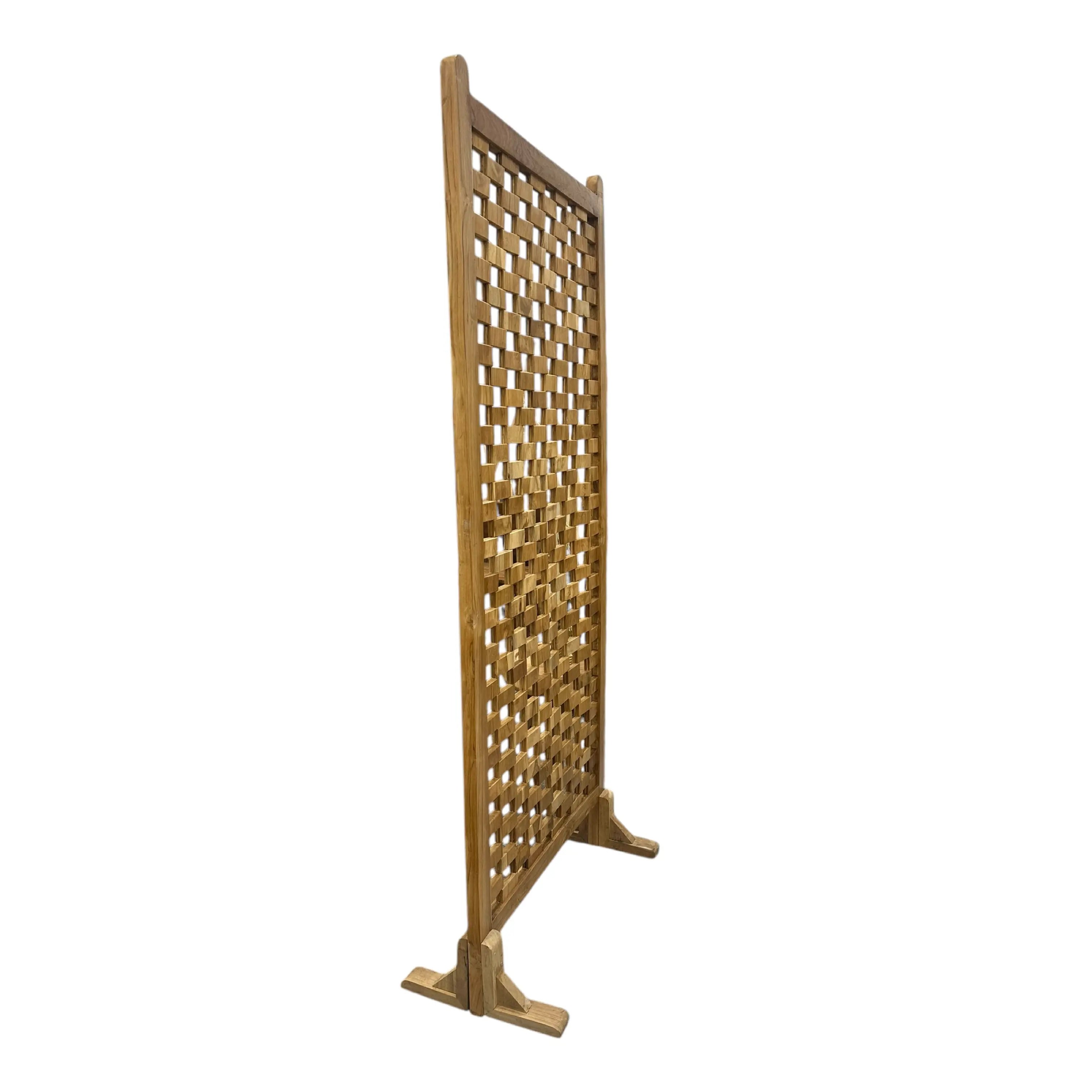 Grid Teak Screen The Broward Design Center