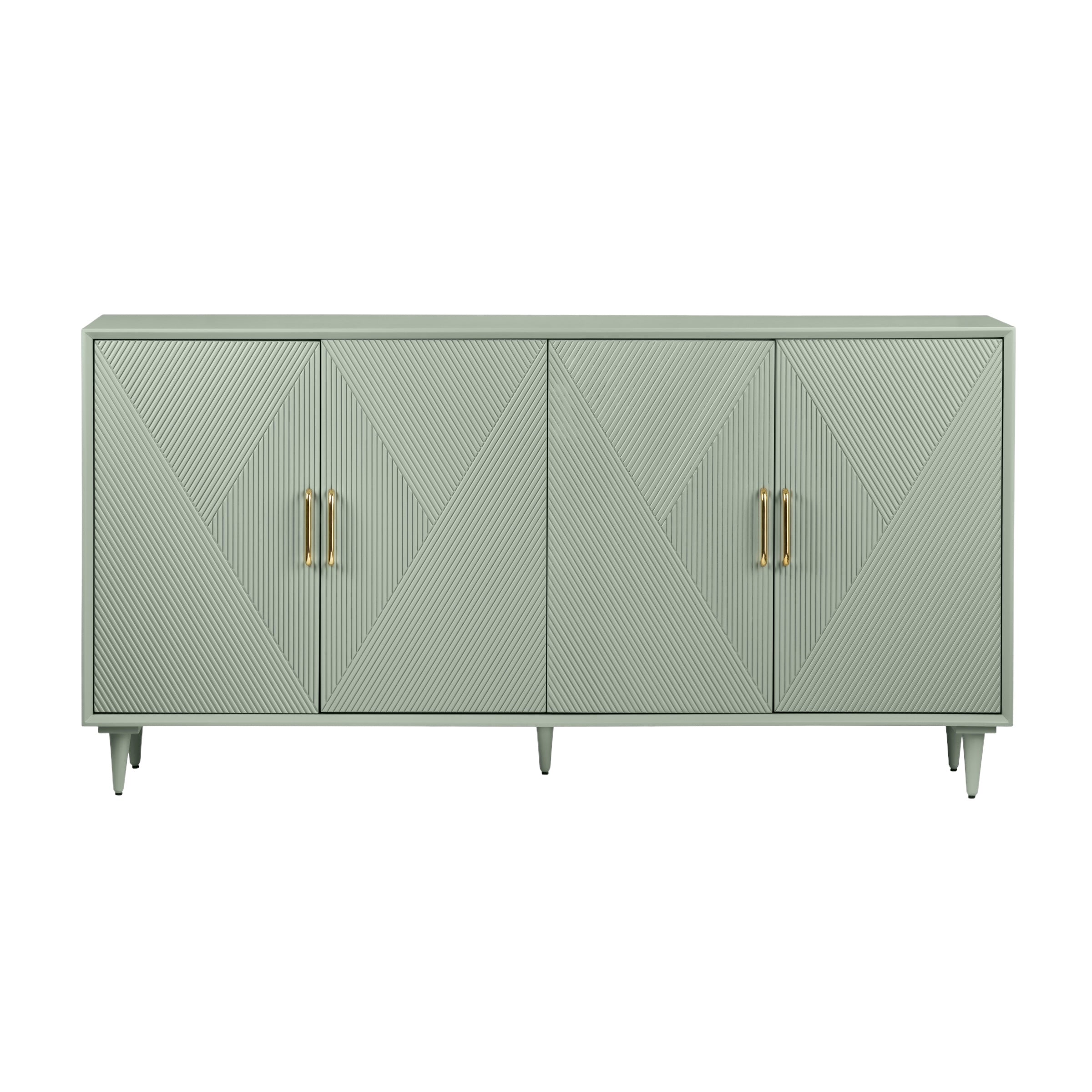 Arvada Four-Door Sideboard (Sage Green) Broward Design Center