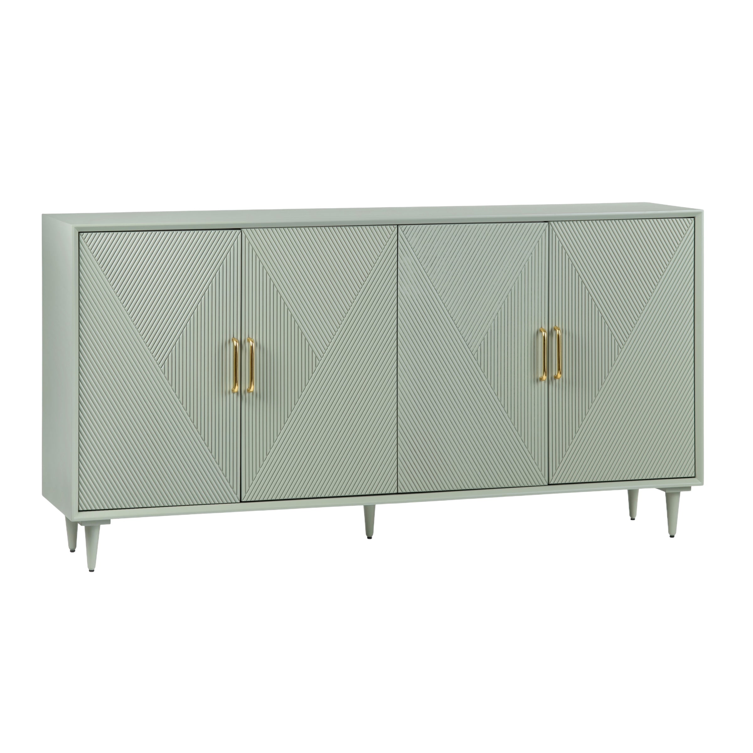 Arvada Four-Door Sideboard (Sage Green) Broward Design Center