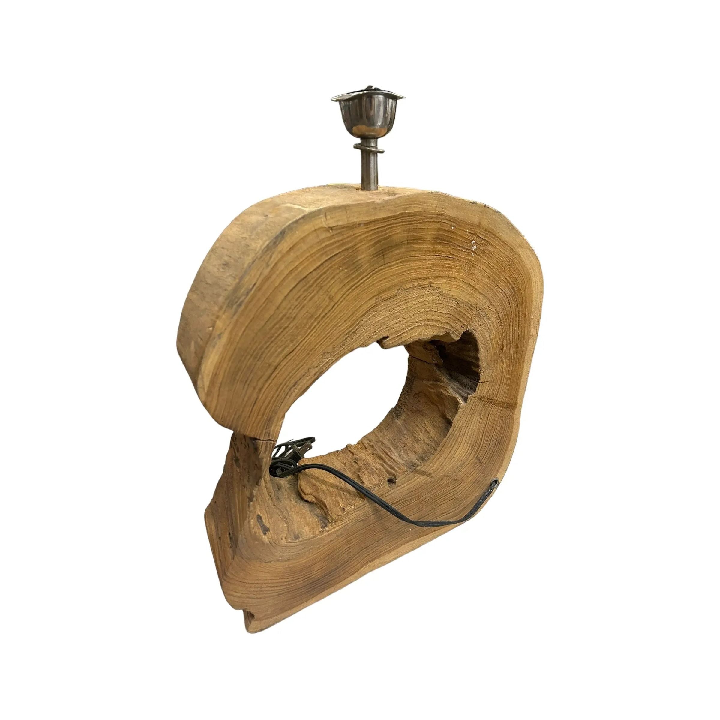 Teak Table Lamp - Broward Design Center
