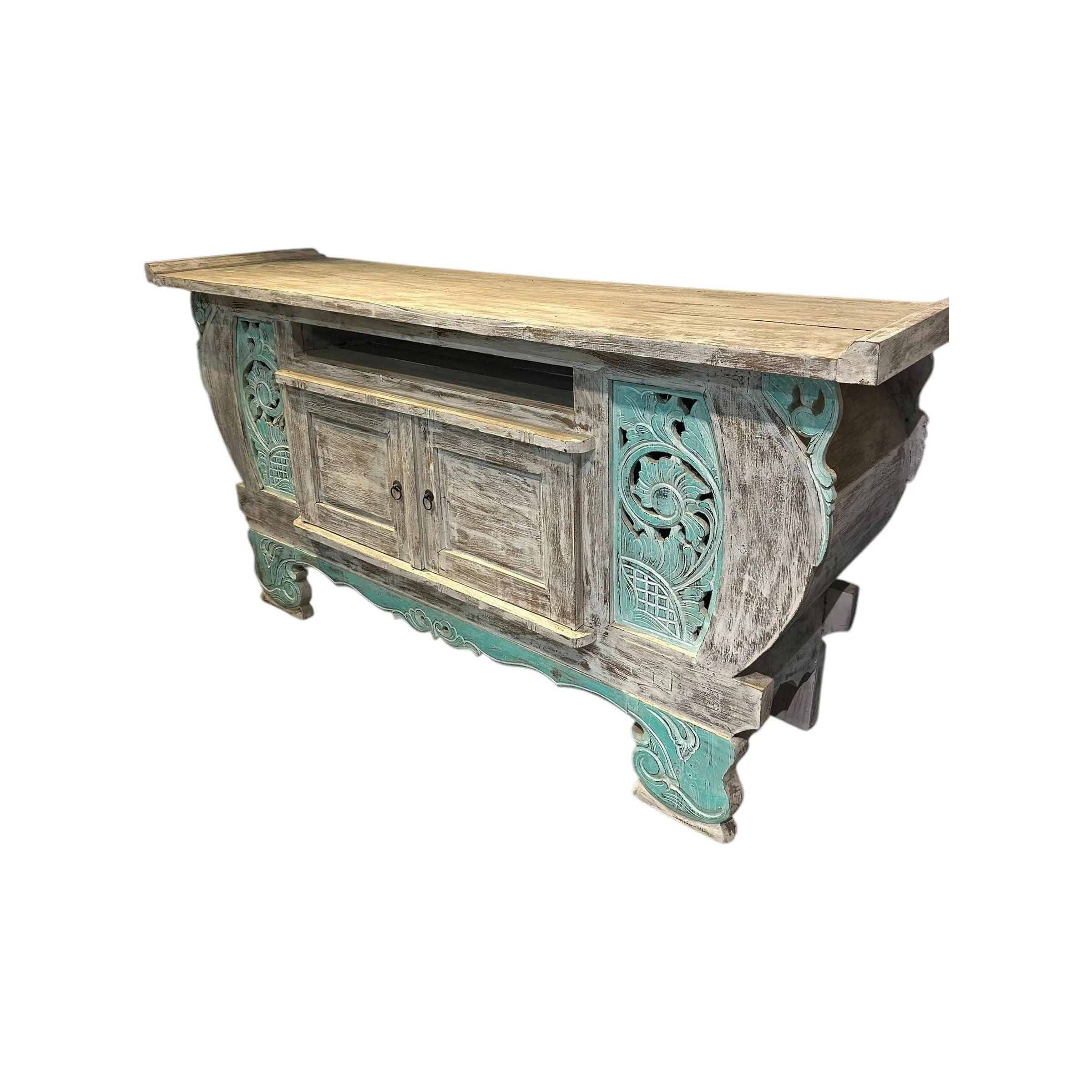 White Wash & Turquoise Broward Design Center