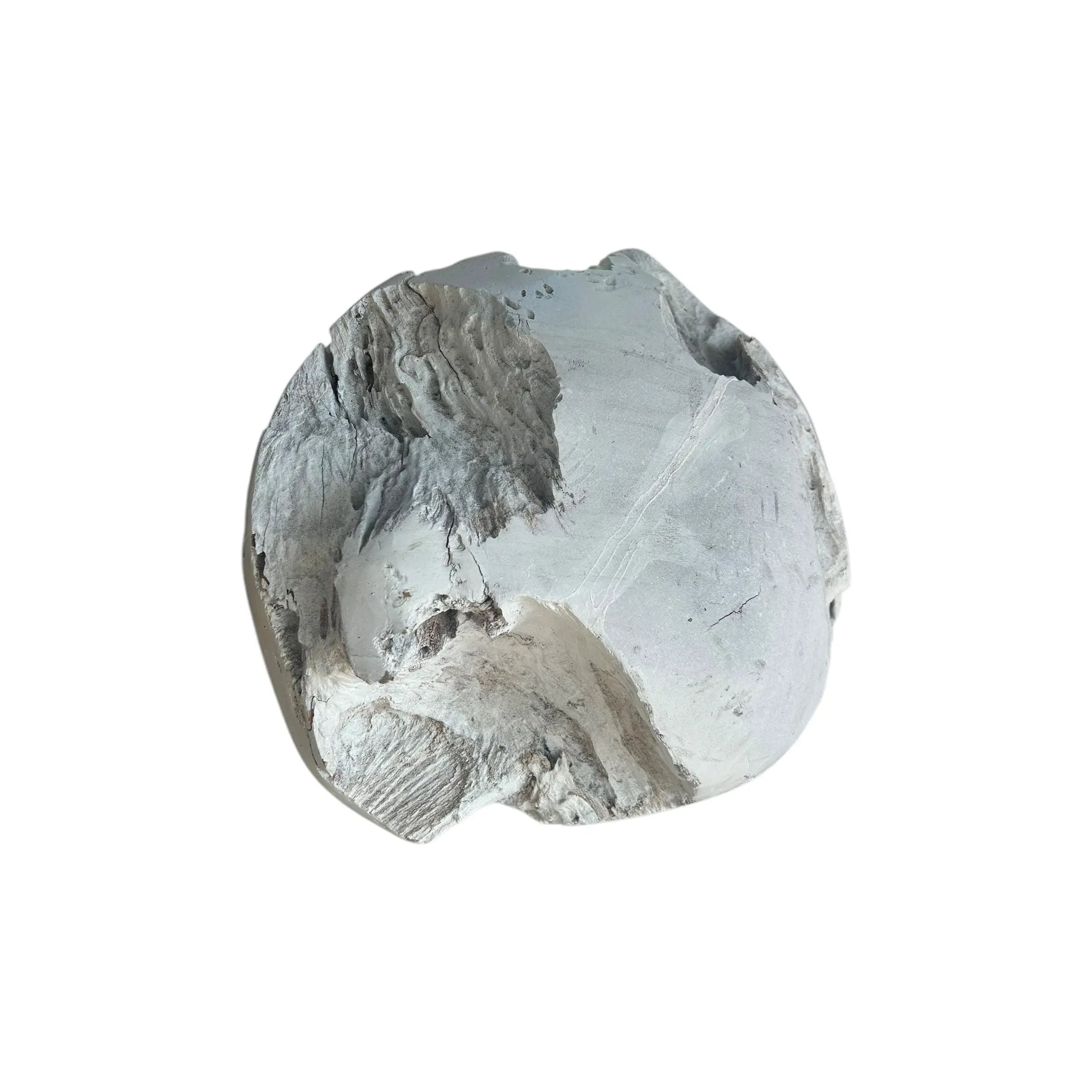 White Teak Weathered Ball Broward Design Center