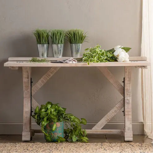 Daphne 54 X 32 inch White Ash Console Table Broward Design Center