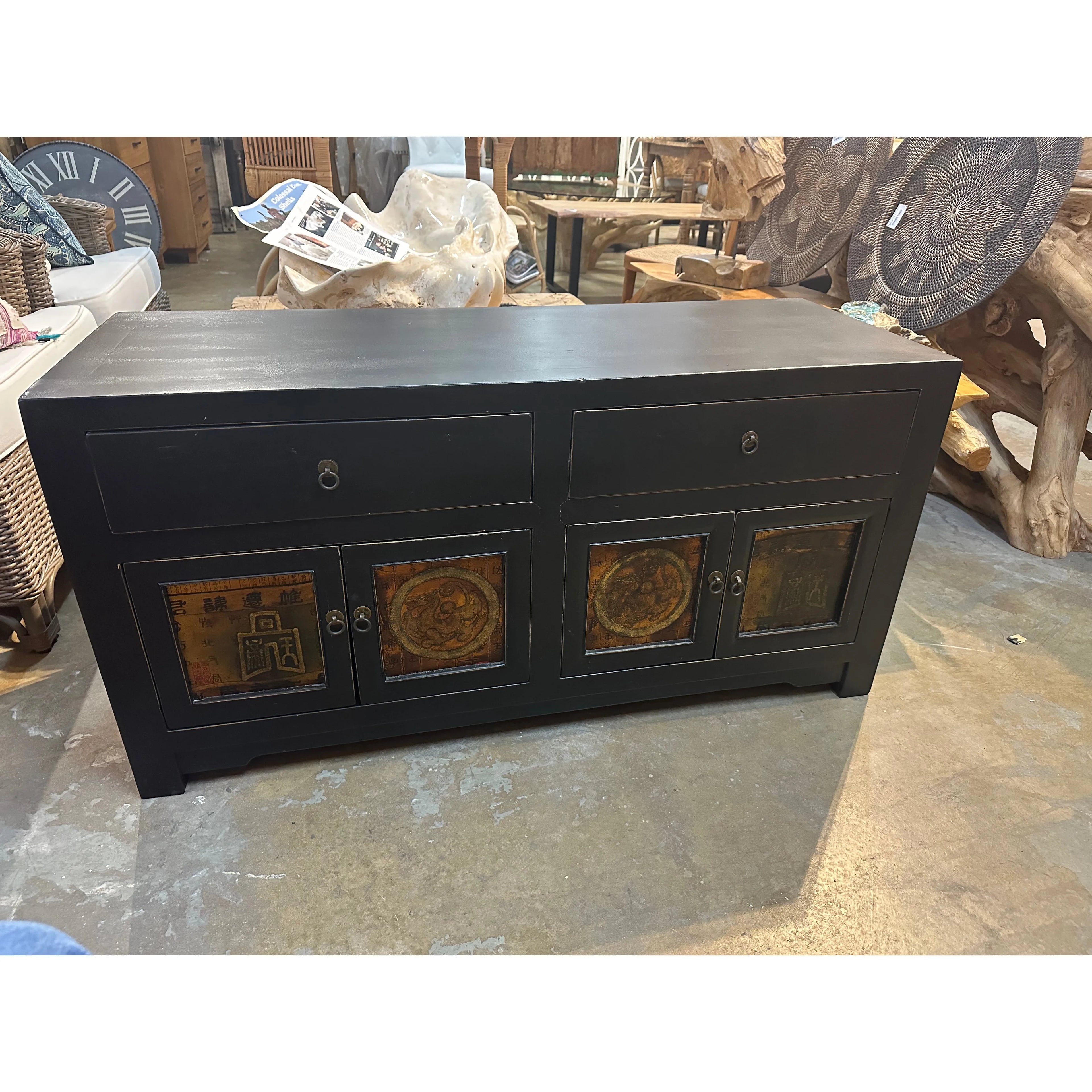 Black Chinese SideBoard The Broward Design Center